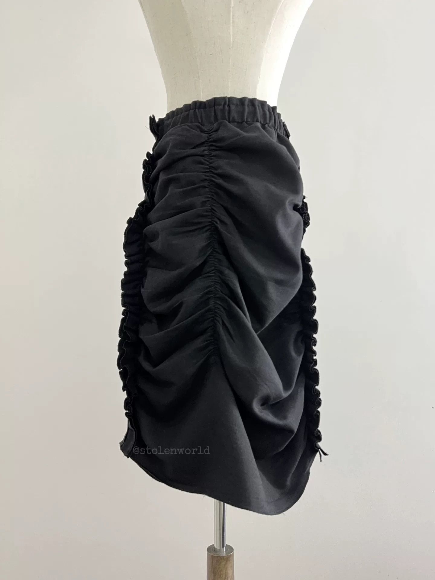 Rei Kawakubo Comme des Garçons Irregular Pleated Skirt Size 32" / US 10 / IT 46 - 8 Thumbnail
