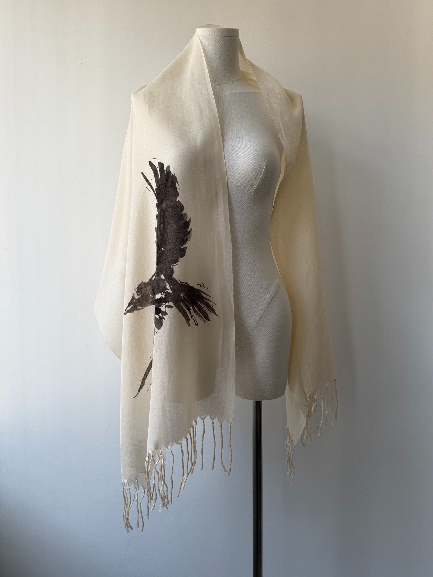 Yohji Yamamoto Yohji Yamamoto Y's 06SS Cotton Scarf Size ONE SIZE - 2 Thumbnail