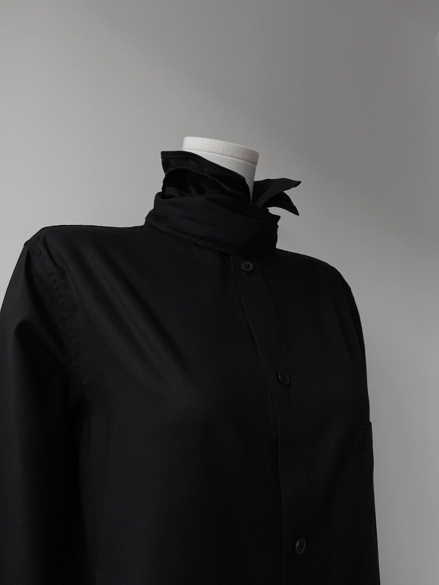 Yohji Yamamoto Yohji Yamamoto Y's 22AW Floating Collar Shirt Size M / US 6-8 / IT 42-44 - 4 Thumbnail