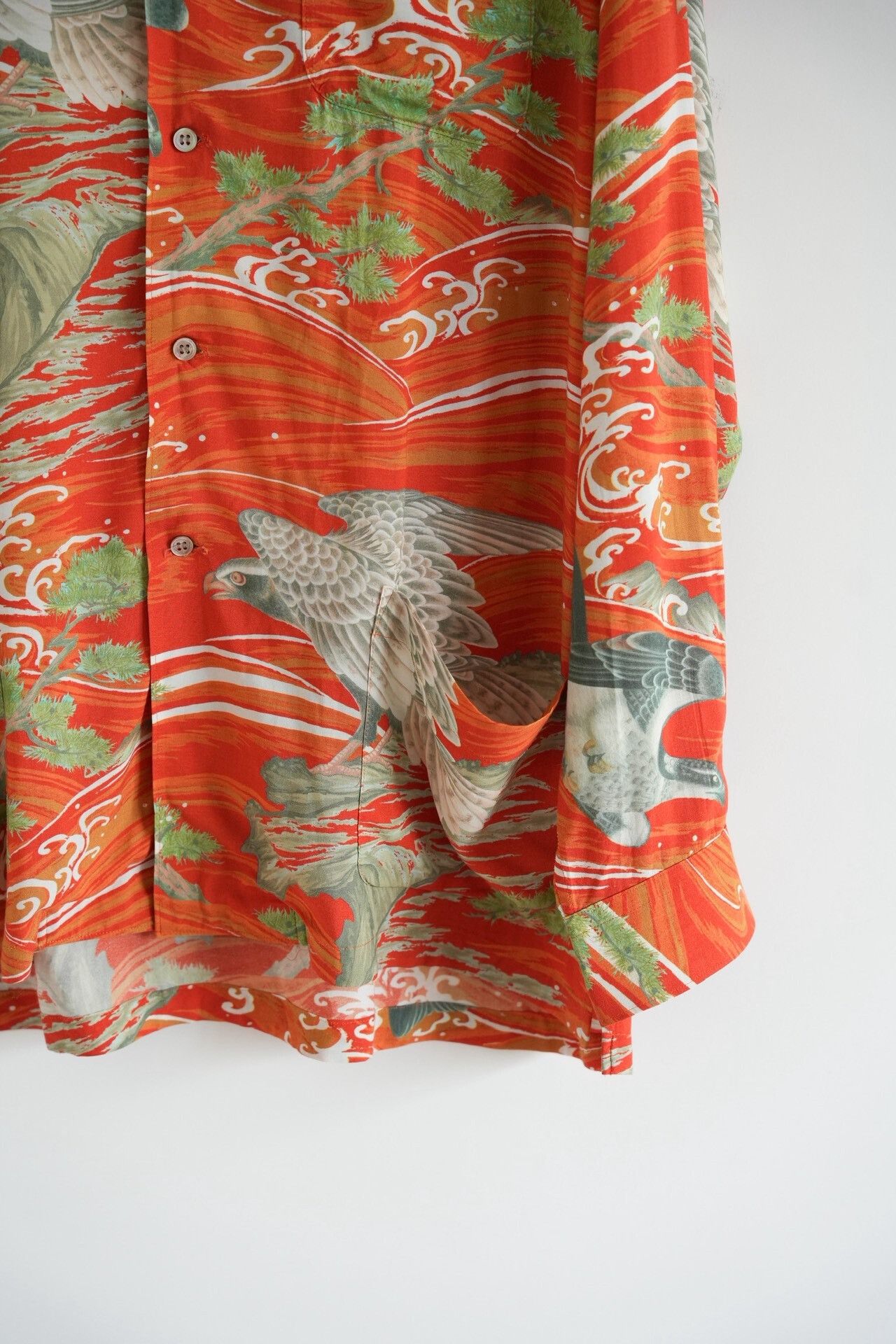 Y's for Men Yohji Yamamoto 00s Eagle Print Shirt Size US L / EU 52-54 / 3 - 6 Thumbnail