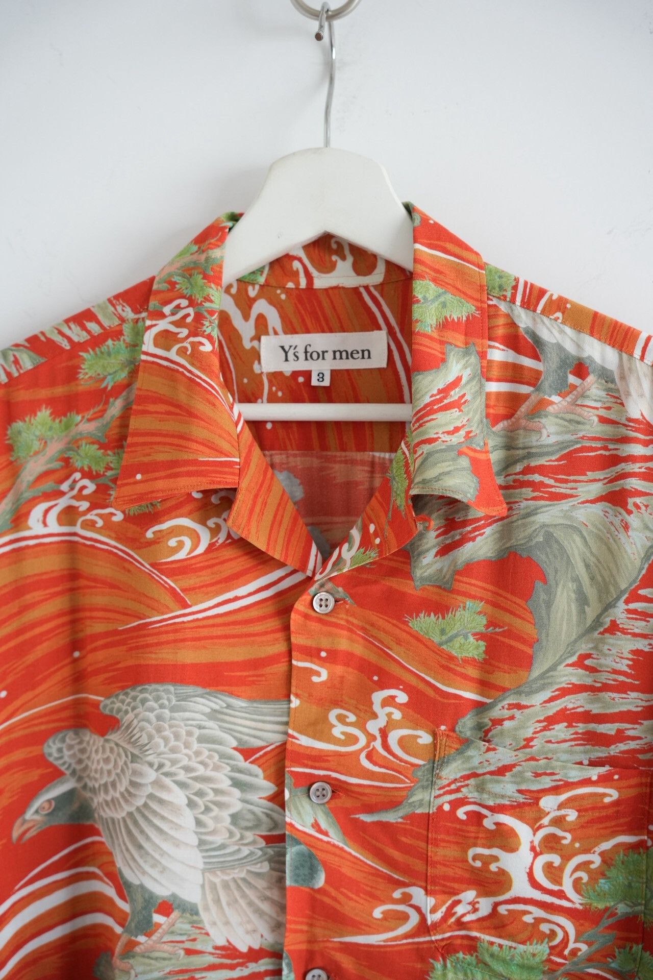 Y's for Men Yohji Yamamoto 00s Eagle Print Shirt Size US L / EU 52-54 / 3 - 3 Thumbnail
