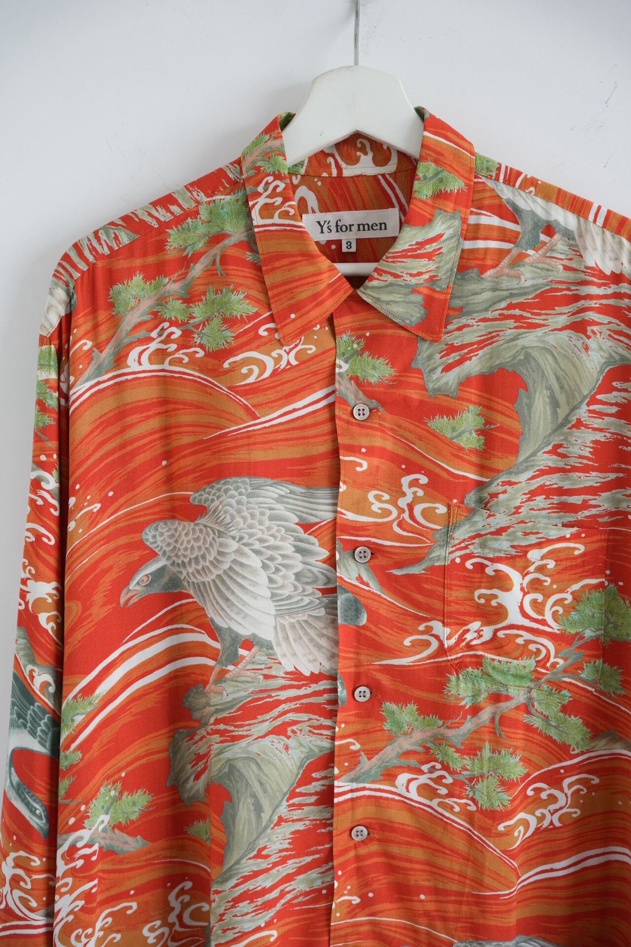 Y's for Men Yohji Yamamoto 00s Eagle Print Shirt Size US L / EU 52-54 / 3 - 5 Thumbnail