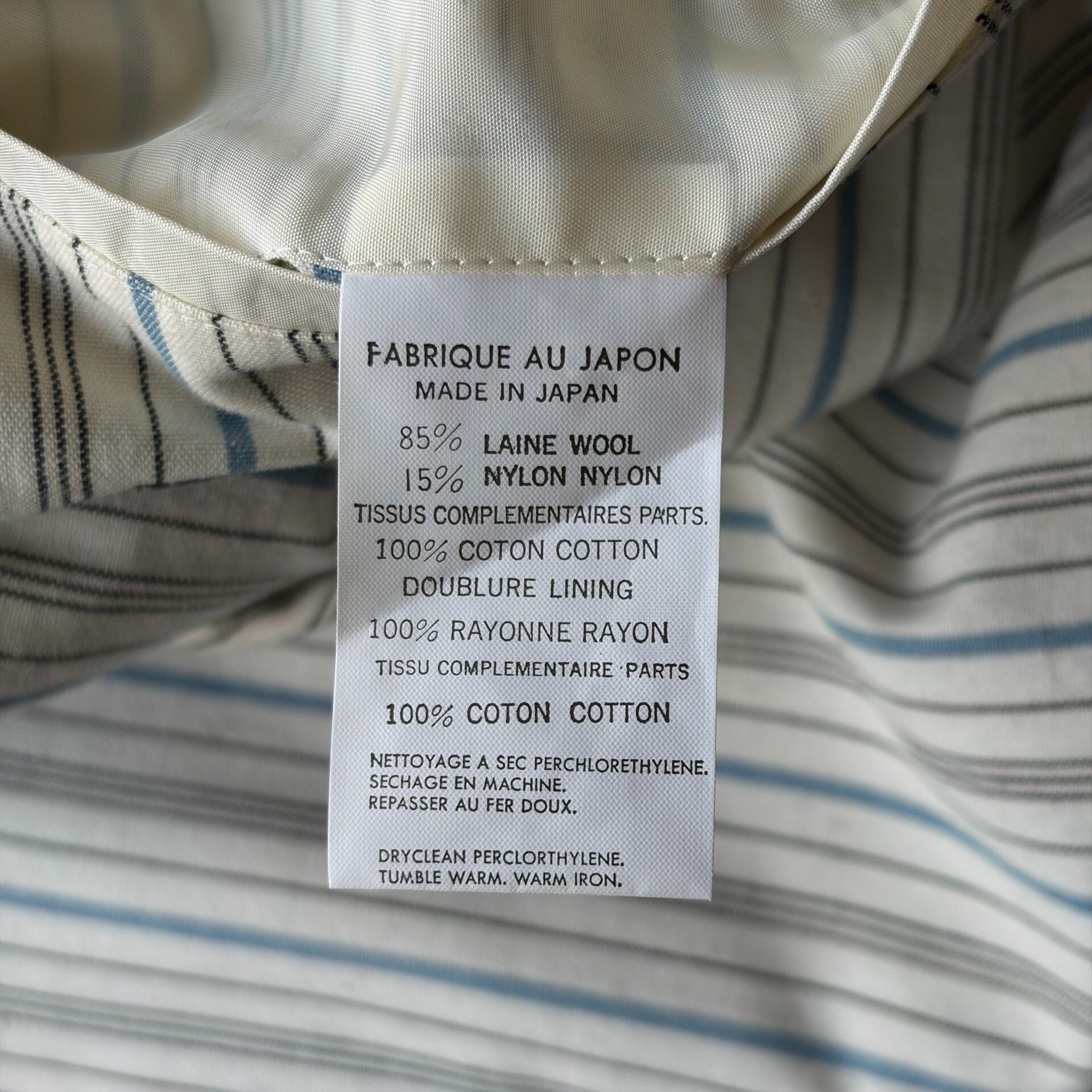 Yohji Yamamoto Yohji Yamamoto 93ss White Stripe Suit Size US S / EU 44-46 / 1 - 7 Thumbnail