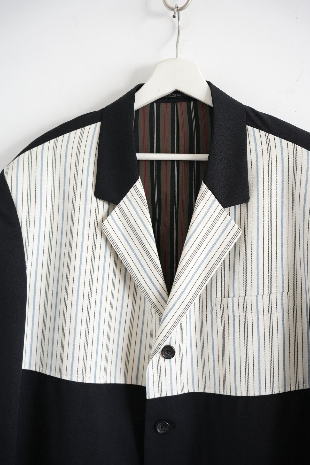 Yohji Yamamoto Yohji Yamamoto 93ss White Stripe Suit Size US S / EU 44-46 / 1 - 3 Thumbnail