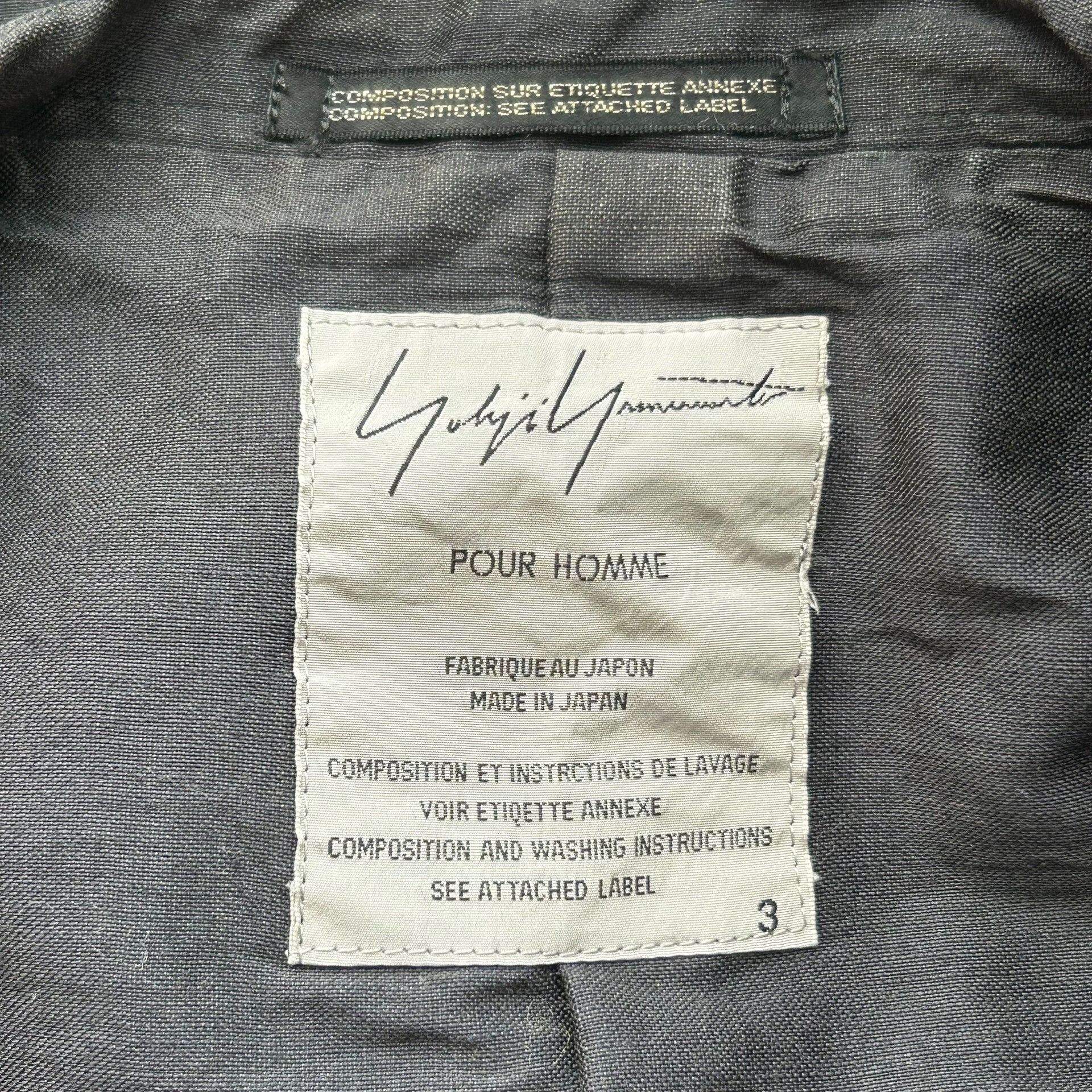 Yohji Yamamoto Yohji Yamamoto 01SS Mohair Pleated Blazer Size US L / EU 52-54 / 3 - 6 Thumbnail