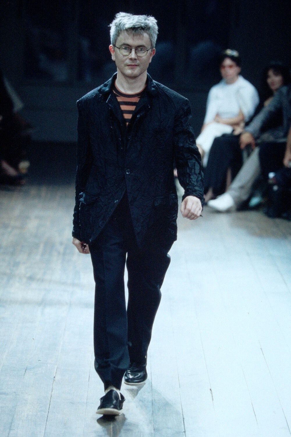 Yohji Yamamoto Yohji Yamamoto 01SS Mohair Pleated Blazer Size US L / EU 52-54 / 3 - 5 Thumbnail