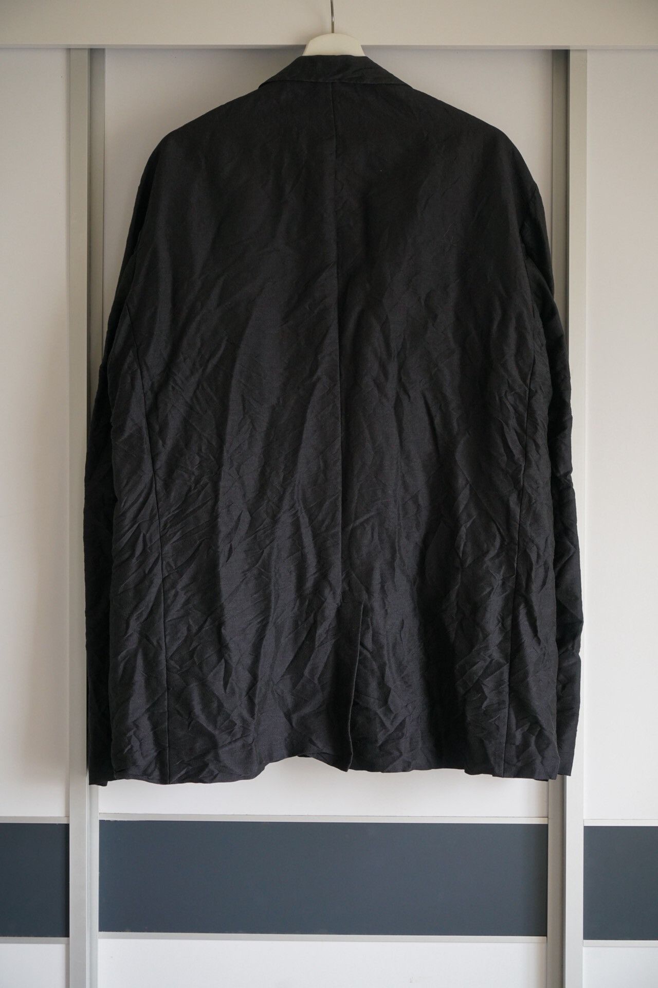 Yohji Yamamoto Yohji Yamamoto 01SS Mohair Pleated Blazer Size US L / EU 52-54 / 3 - 3 Thumbnail
