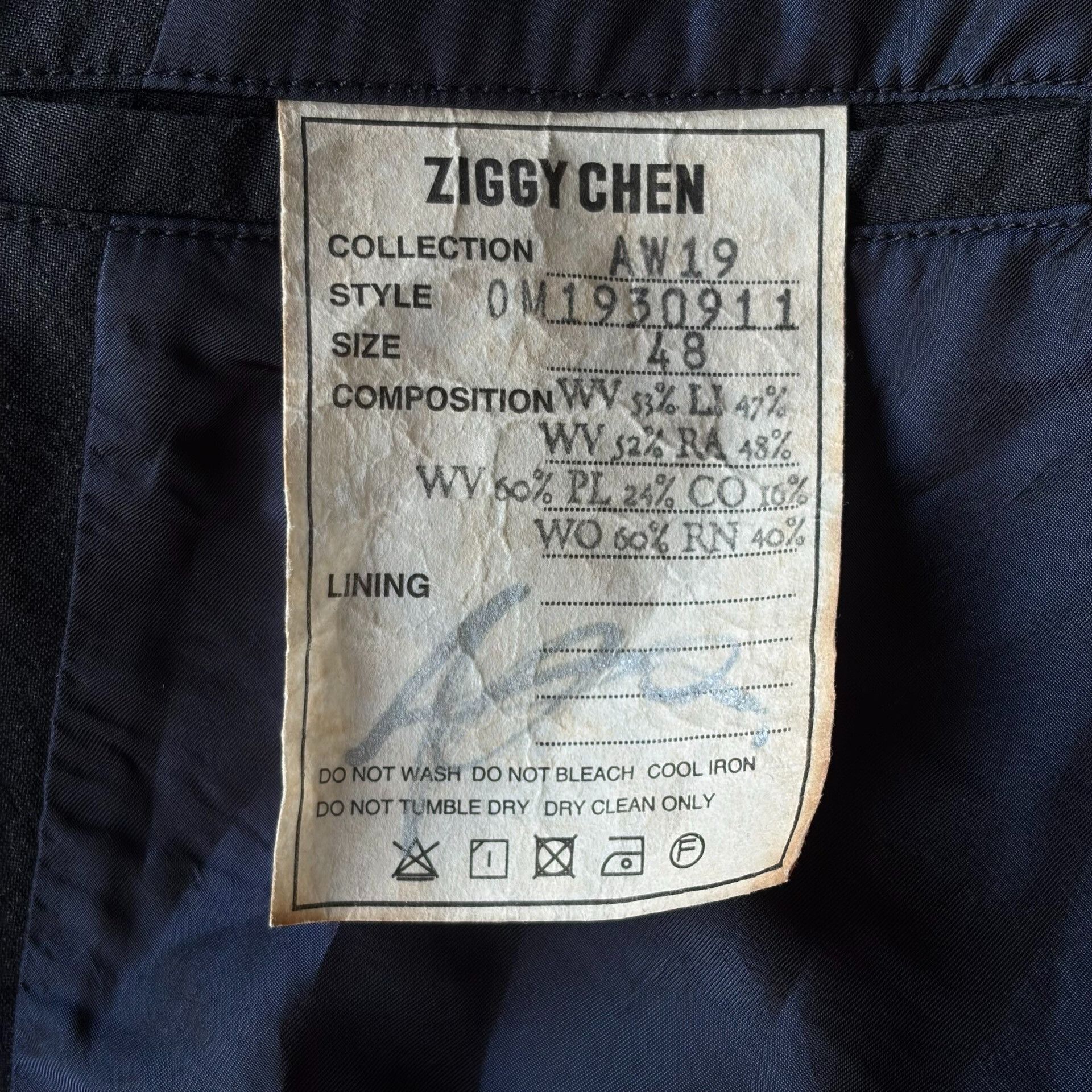Ziggy Chen Ziggy Chen AW19 Cold-Dyed Stripe Signed Blazer Size US M / EU 48-50 / 2 - 7 Thumbnail