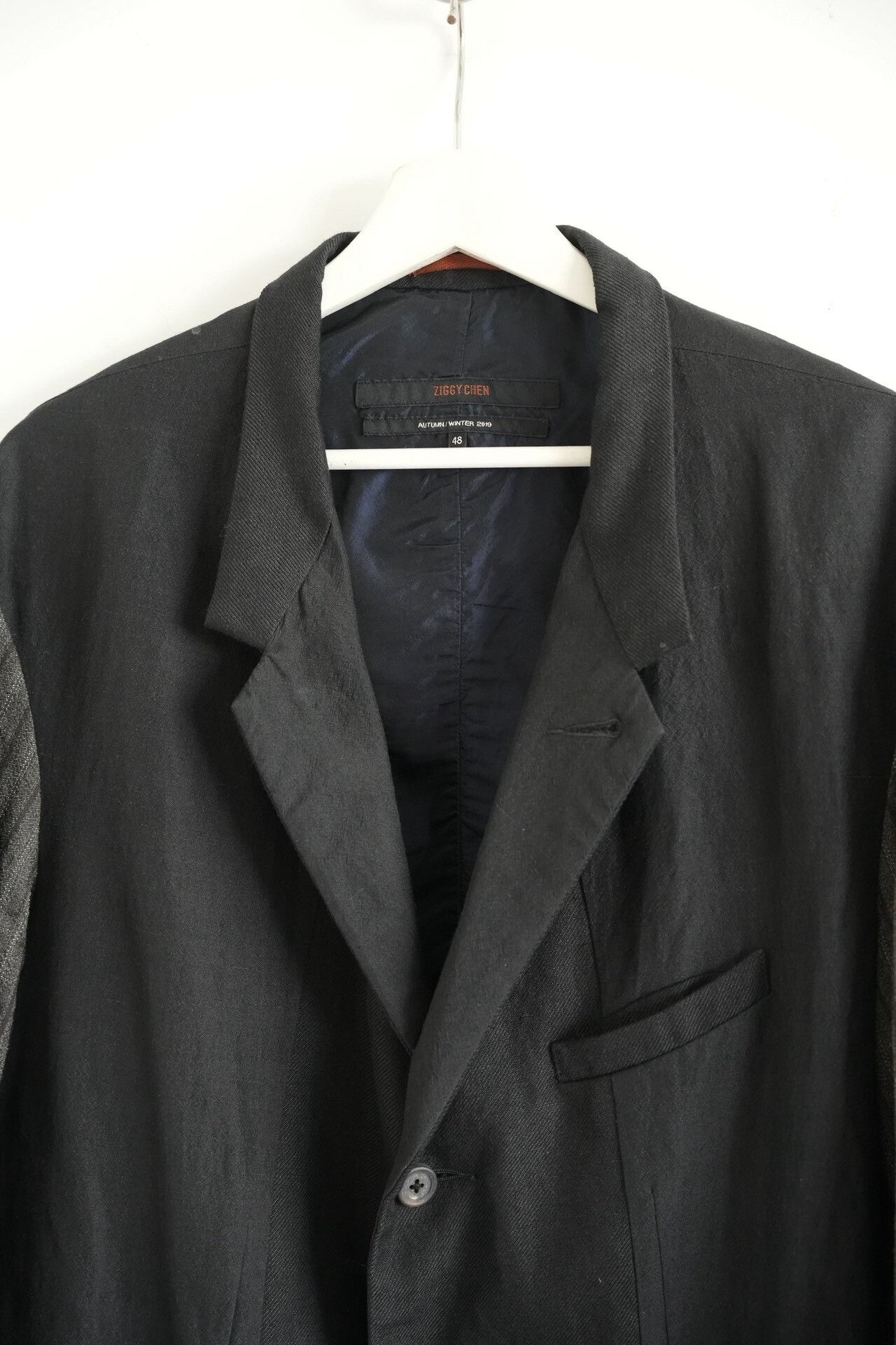 Ziggy Chen Ziggy Chen AW19 Cold-Dyed Stripe Signed Blazer Size US M / EU 48-50 / 2 - 3 Thumbnail
