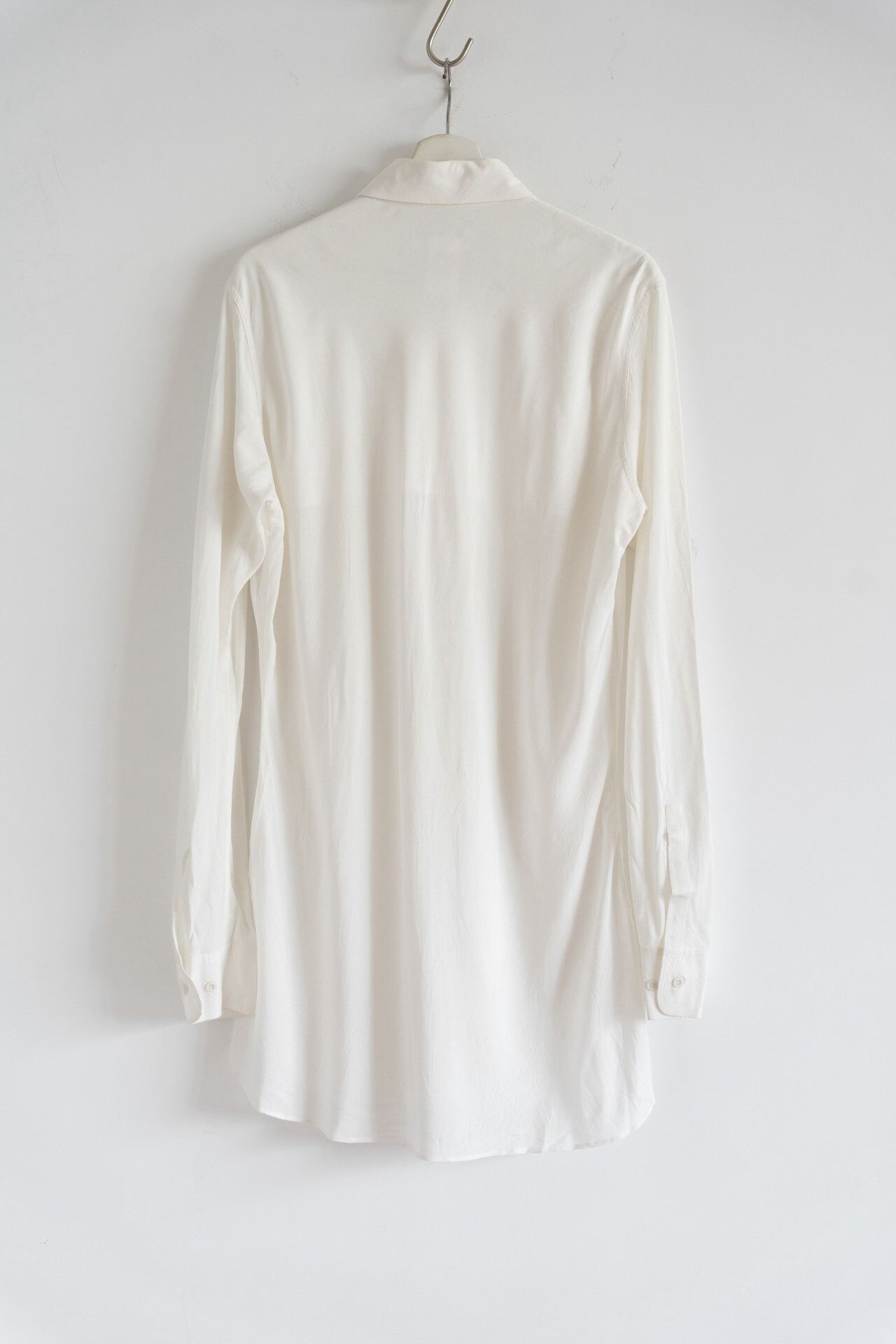 Yohji Yamamoto Yohji Yamamoto 03AW Curved Cut Rayon Shirt Size US L / EU 52-54 / 3 - 2 Thumbnail