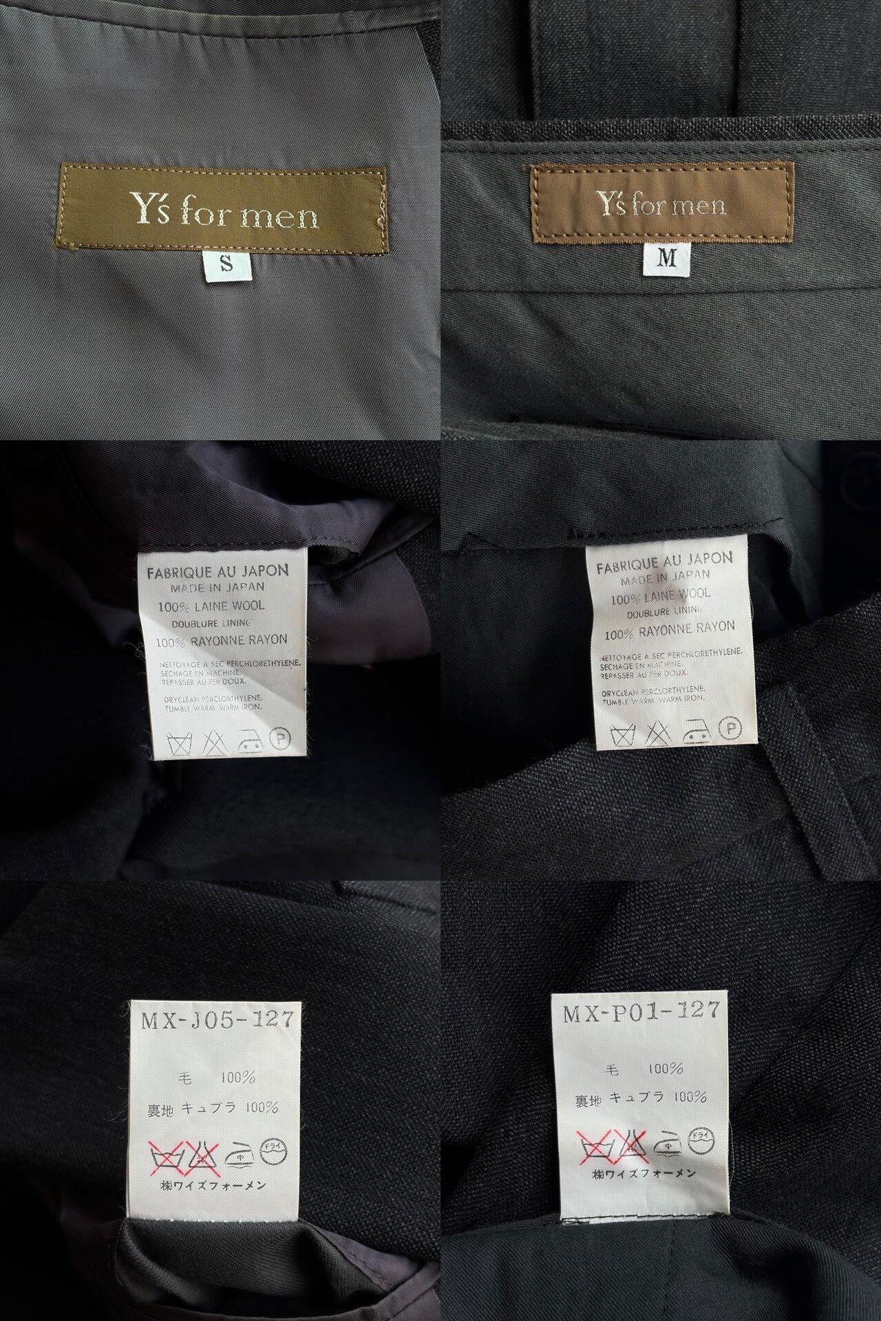 Y's for Men Yohji Yamamoto 90s Double Breasted Suit Size US S / EU 44-46 / 1 - 9 Thumbnail