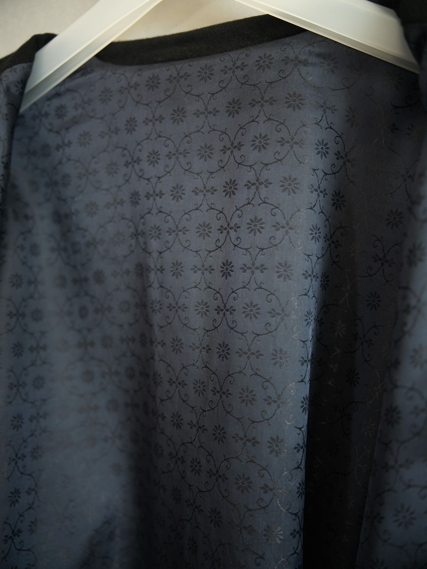 Geoffrey B. Small Geoffrey b.small Blue Jacquard Cashmere Coat Size US M / EU 48-50 / 2 - 6 Thumbnail