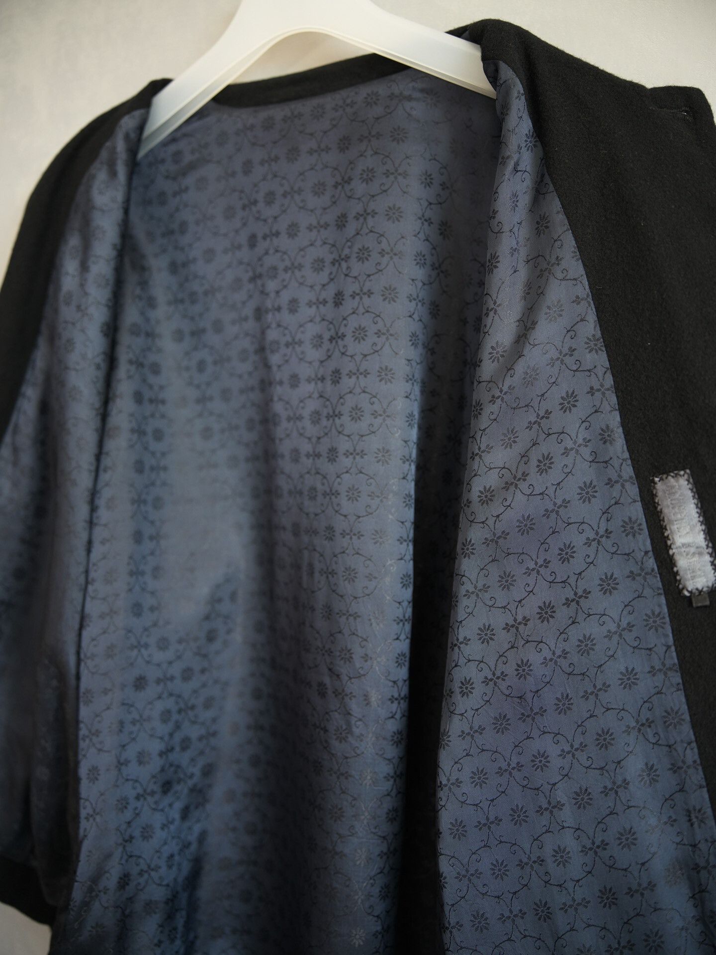 Geoffrey B. Small Geoffrey b.small Blue Jacquard Cashmere Coat Size US M / EU 48-50 / 2 - 5 Thumbnail