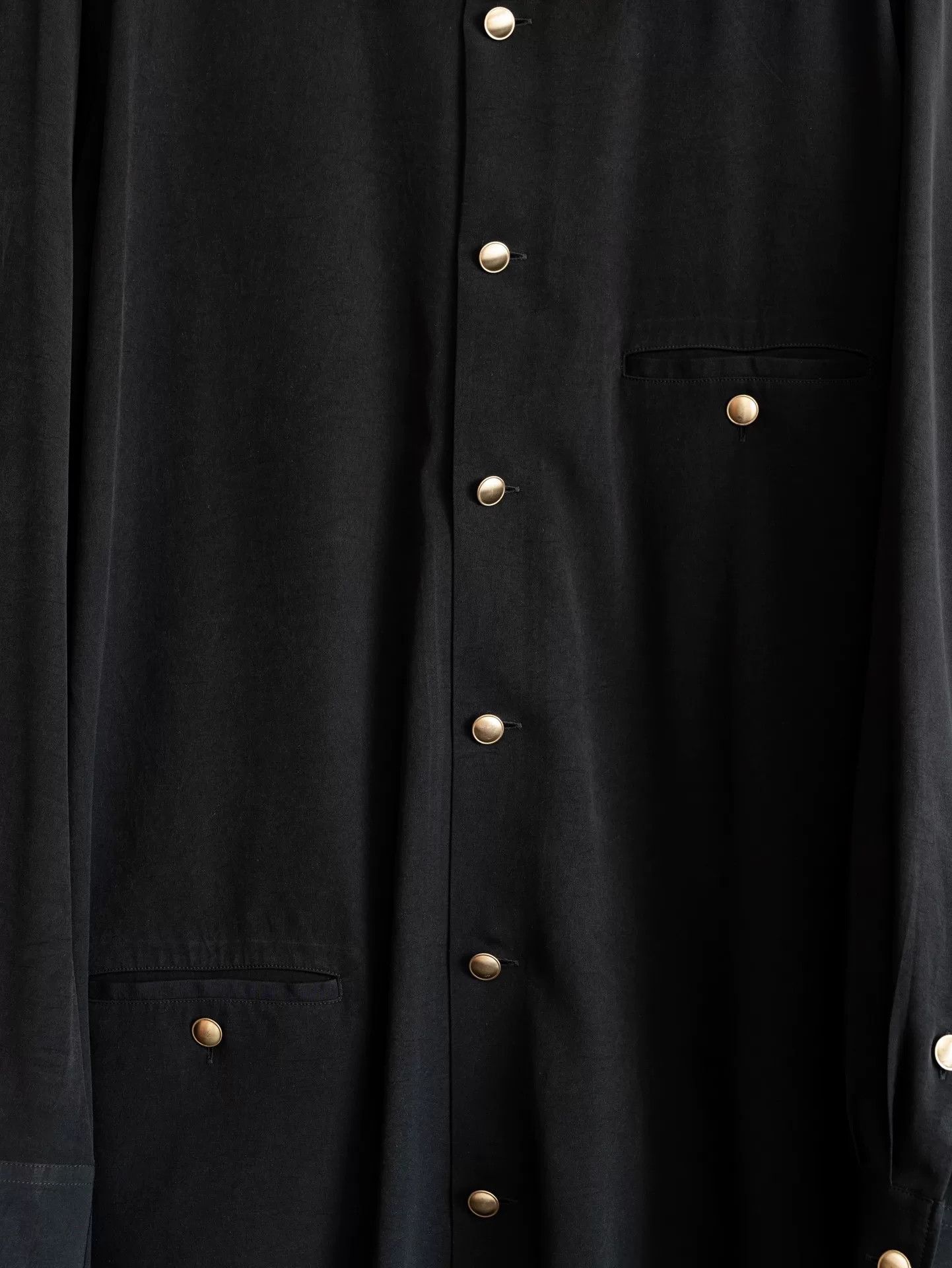 Yohji Yamamoto Yohji Yamamoto 19AW Double Collar Gold Button Shirt Size XL / US 12-14 / IT 48-50 - 3 Thumbnail