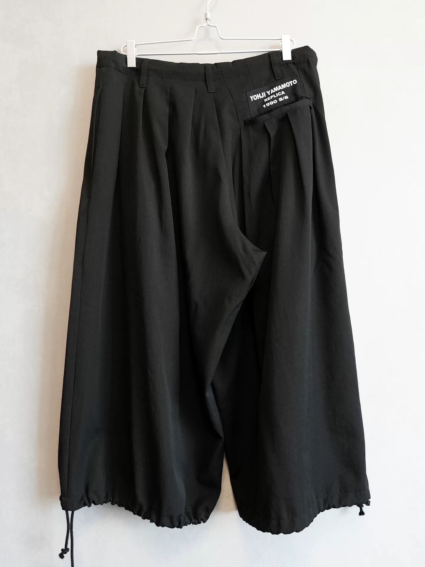 Yohji Yamamoto Yohji Yamamoto 90SS Embroidered Drawstring Balloon Pants Size 22" - 2 Thumbnail