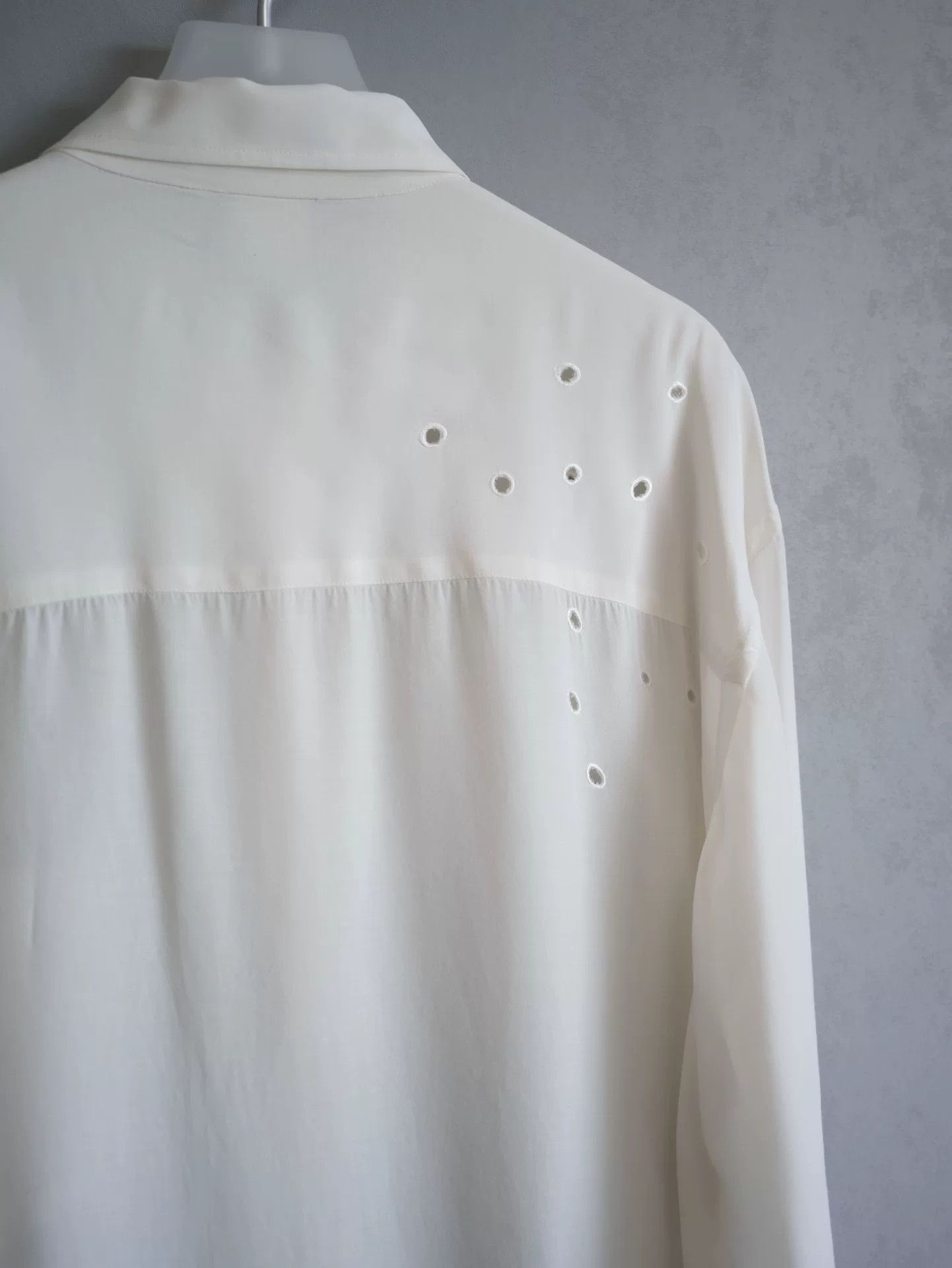 Yohji Yamamoto Yohji Yamamoto 92SS Bullet Hole Cutout Shirt Size US M / EU 48-50 / 2 - 6 Thumbnail