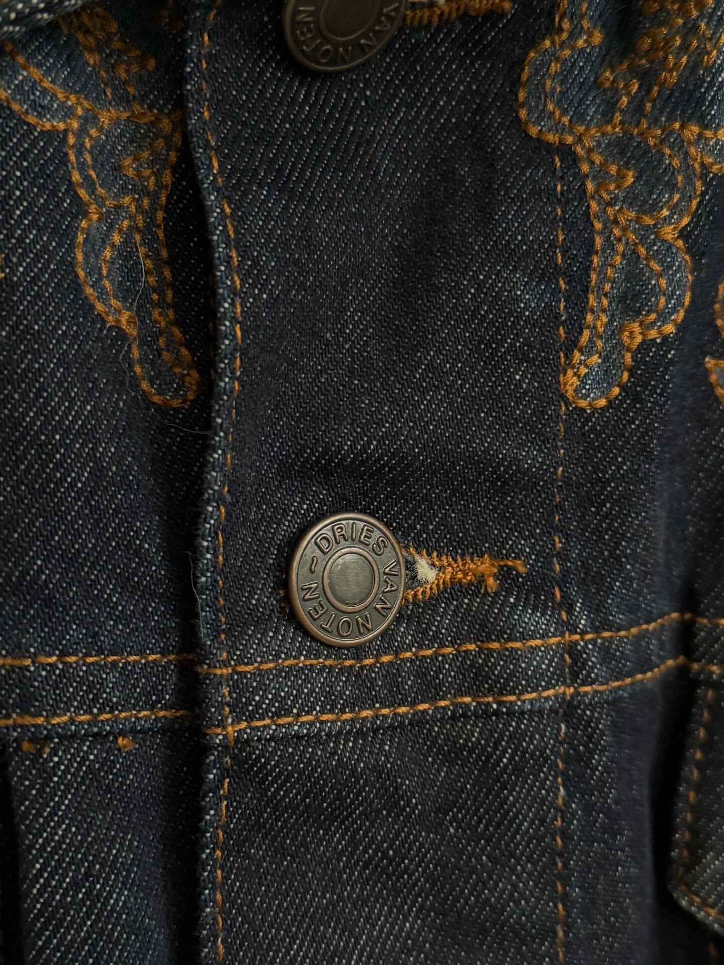 Dries Van Noten Dries Van Noten 18SS Embroidered Denim Jacket Size US M / EU 48-50 / 2 - 6 Thumbnail