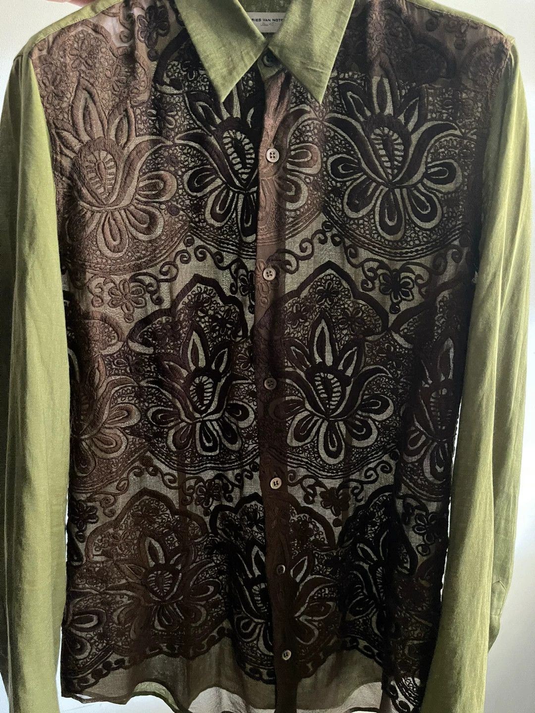 Dries Van Noten Dries Van Noten Lace Hollow Shirt Size US S / EU 44-46 / 1 - 5 Thumbnail