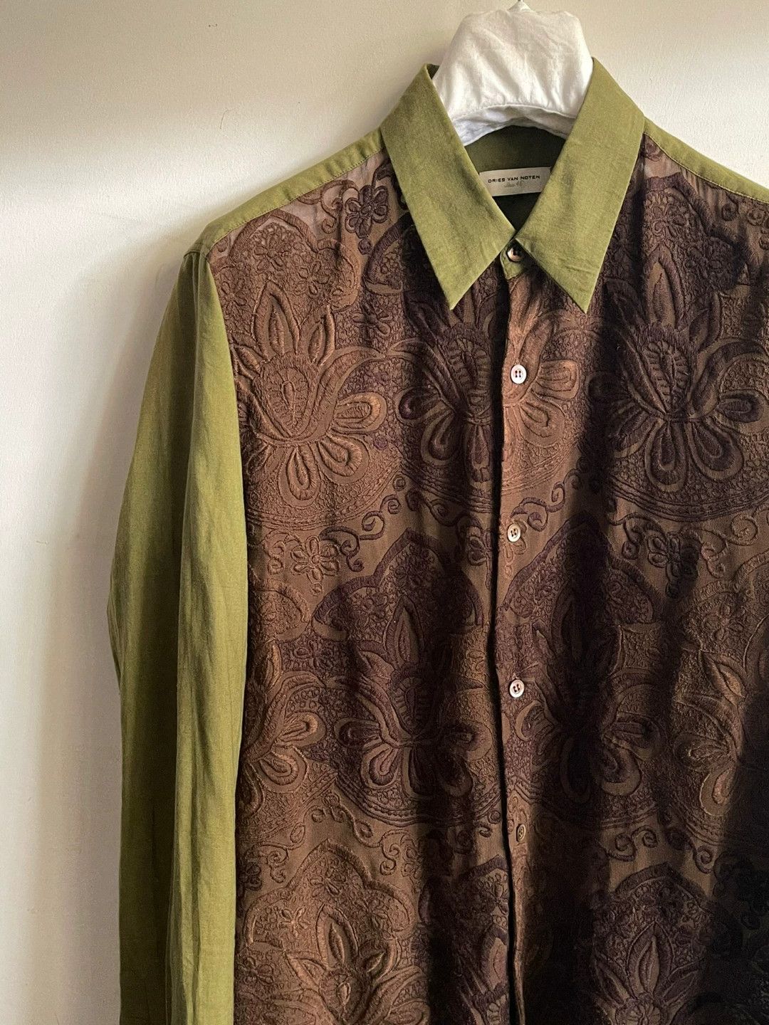 Dries Van Noten Dries Van Noten Lace Hollow Shirt Size US S / EU 44-46 / 1 - 4 Thumbnail