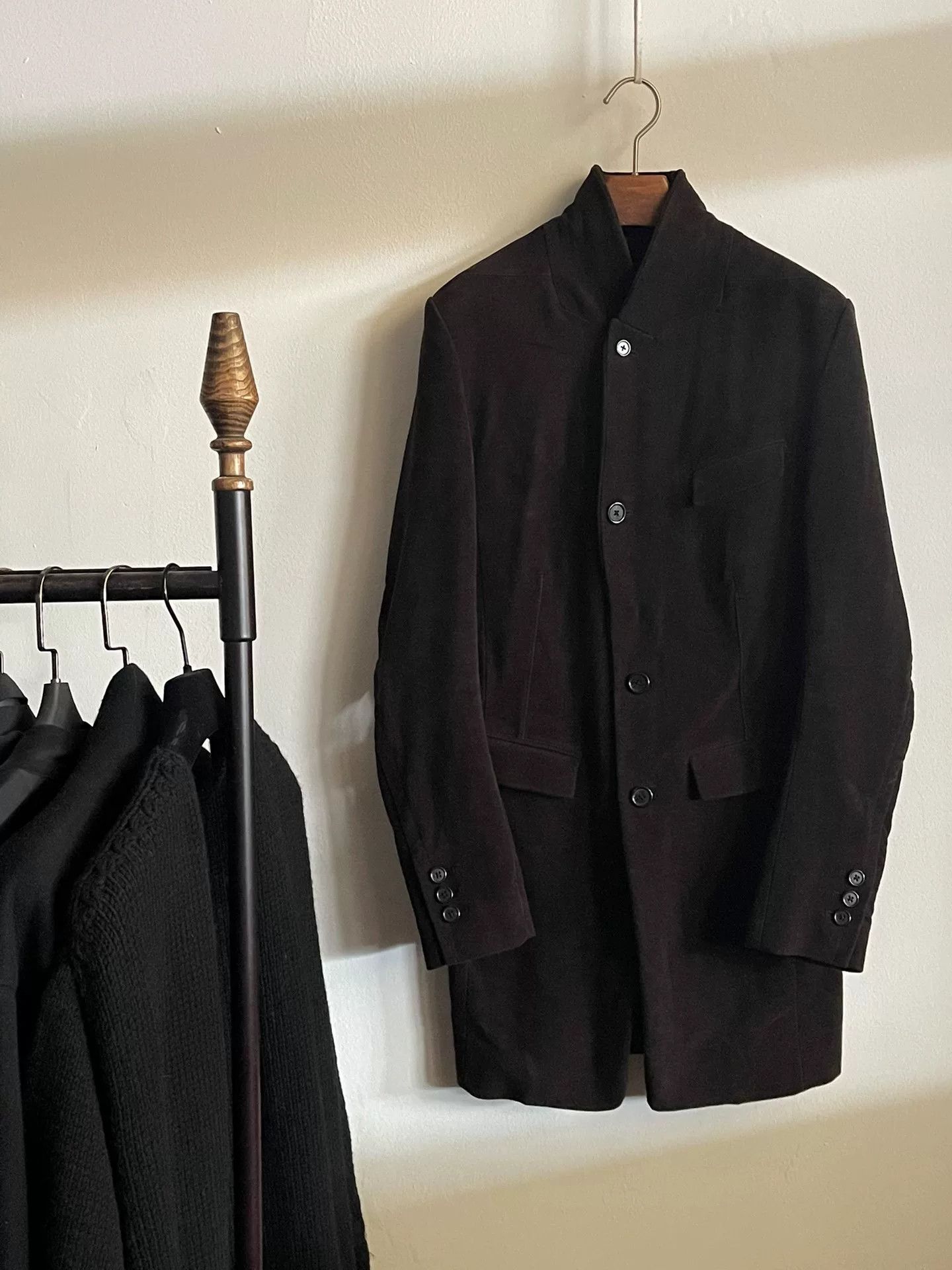 Ann Demeulemeester Ann Demeulemeester Brown Velvet Long Blazer Size XXS / US 00 / IT 34 - 3 Thumbnail