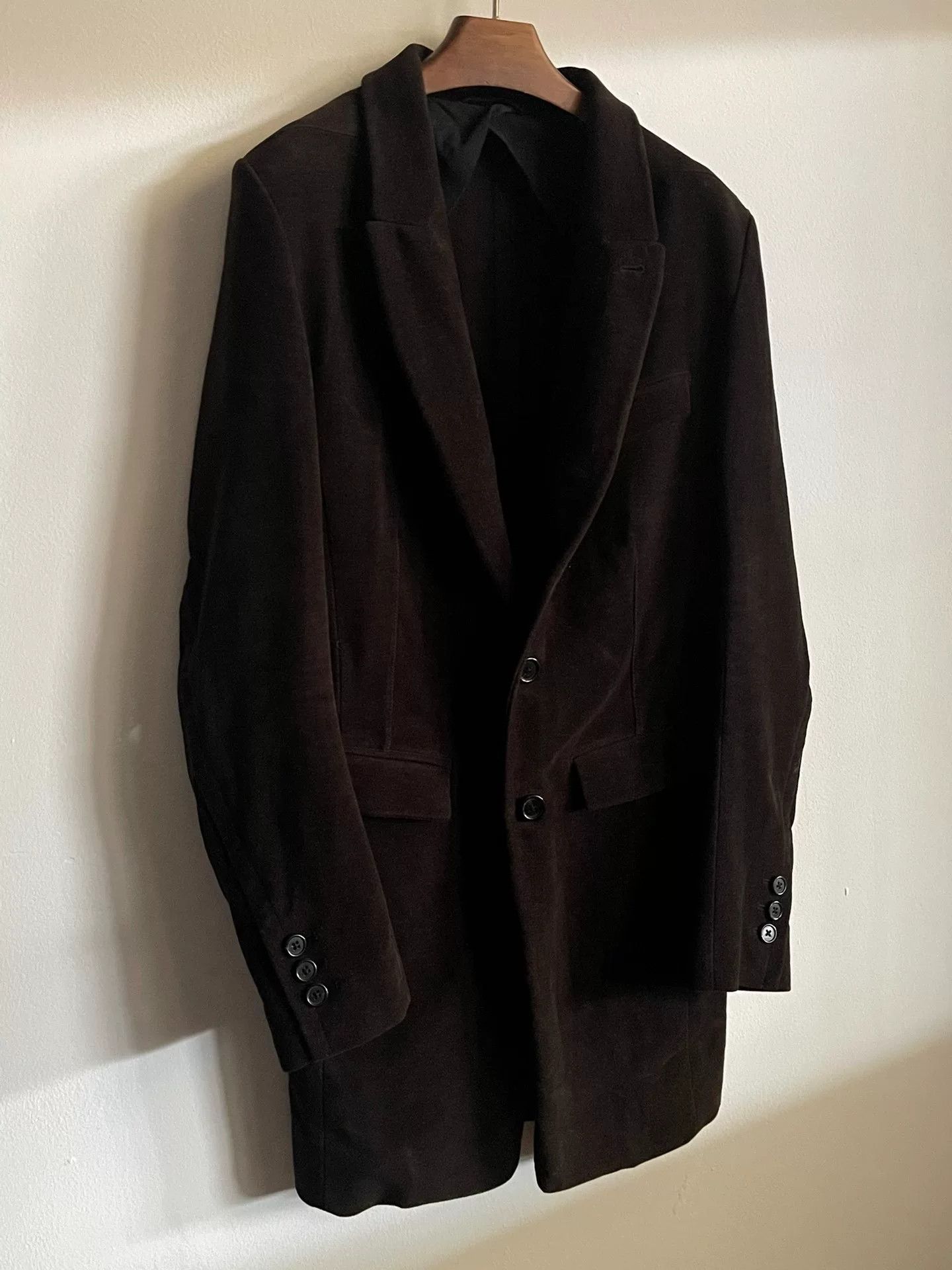 Ann Demeulemeester Ann Demeulemeester Brown Velvet Long Blazer Size XXS / US 00 / IT 34 - 7 Thumbnail