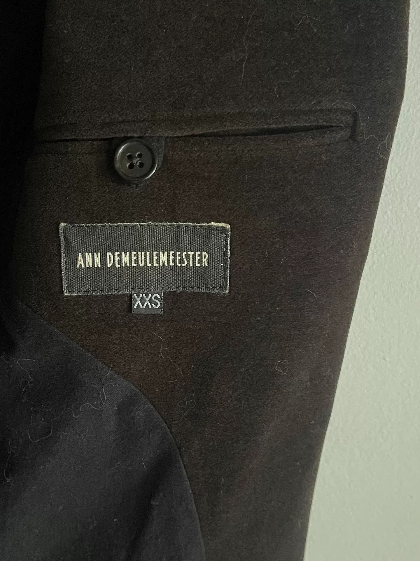 Ann Demeulemeester Ann Demeulemeester Brown Velvet Long Blazer Size XXS / US 00 / IT 34 - 8 Thumbnail