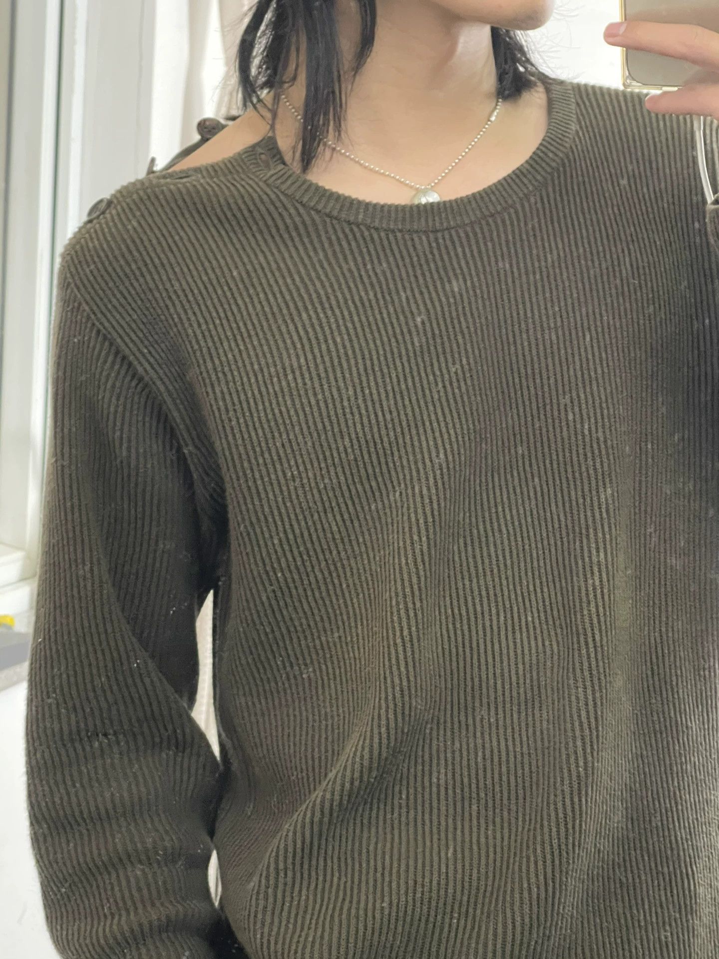 Yohji Yamamoto Yohji Yamamoto Button Shoulder Sweater Size US L / EU 52-54 / 3 - 6 Thumbnail
