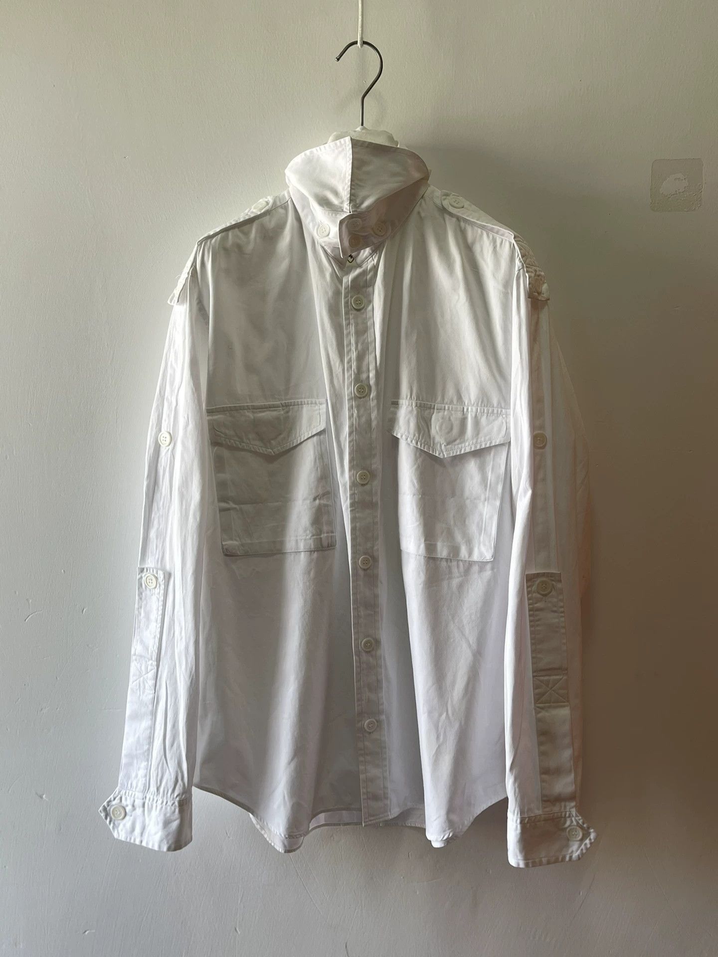 Yohji Yamamoto Yohji Yamamoto Military Shirt Jacket Size US XL / EU 56 / 4 - 5 Thumbnail