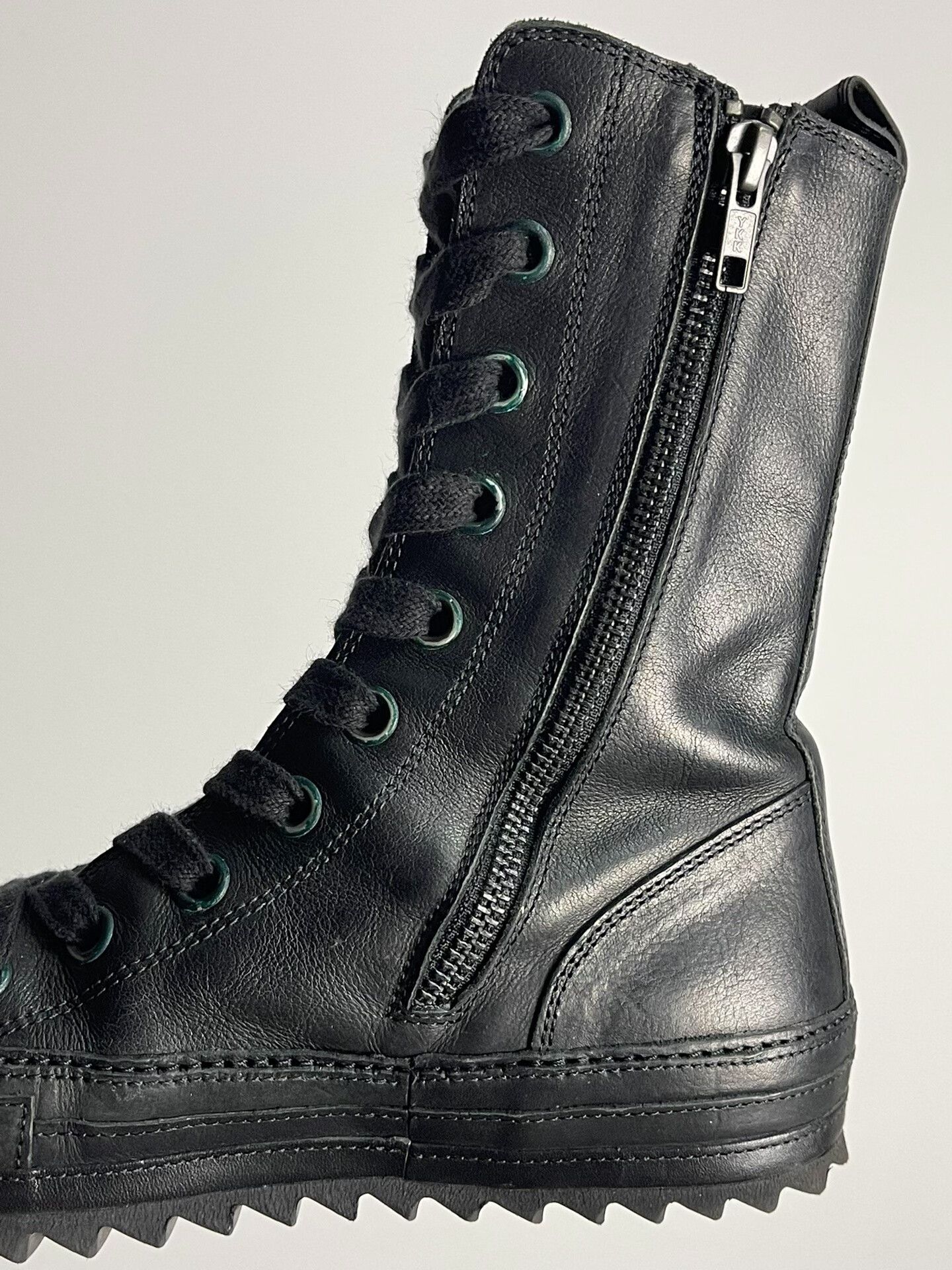 Ann Demeulemeester Ann Demeulemeester Serrated Leather Boots Size US 4 / IT 34 - 4 Thumbnail