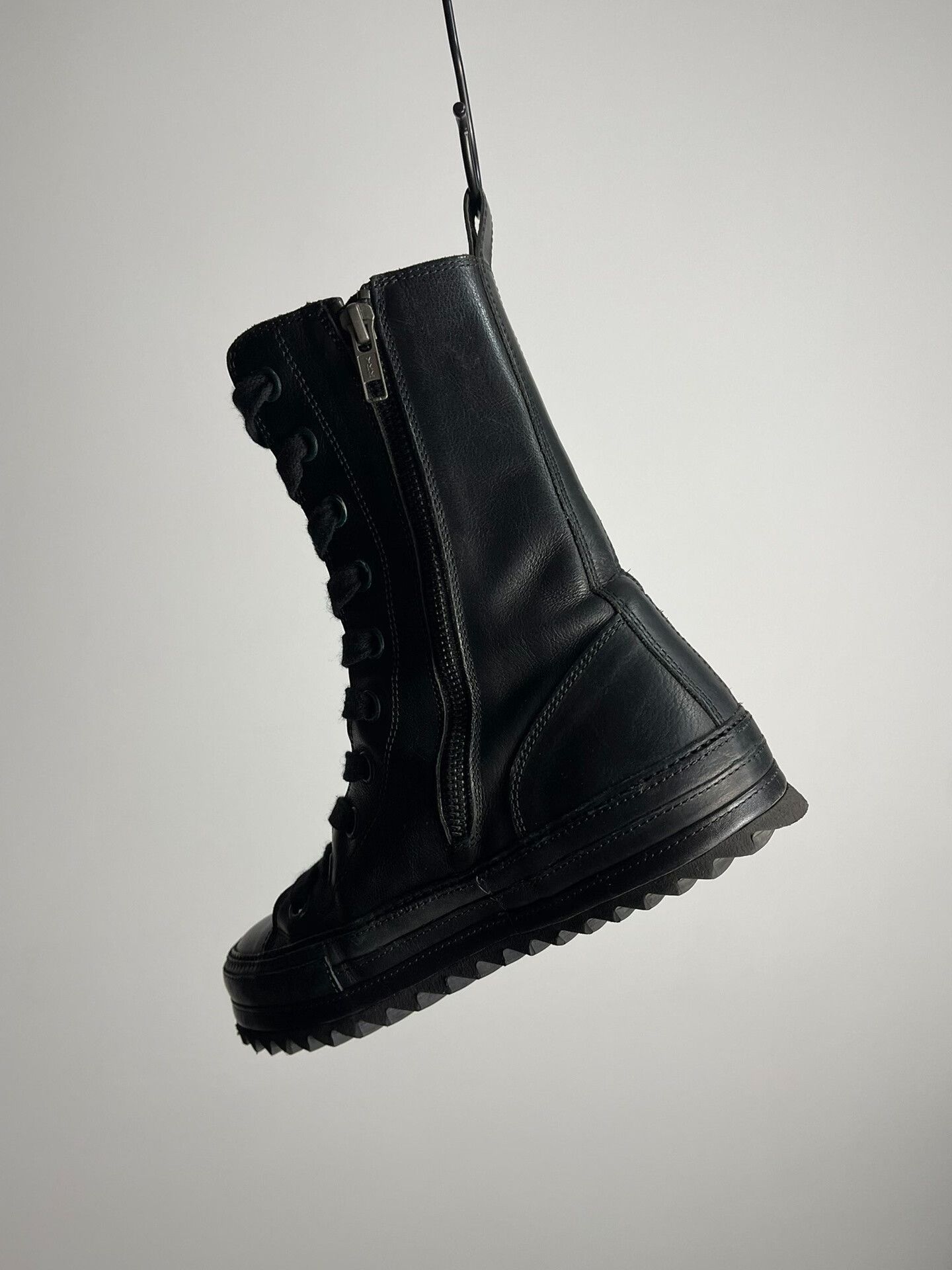Ann Demeulemeester Ann Demeulemeester Serrated Leather Boots Size US 4 / IT 34 - 2 Thumbnail
