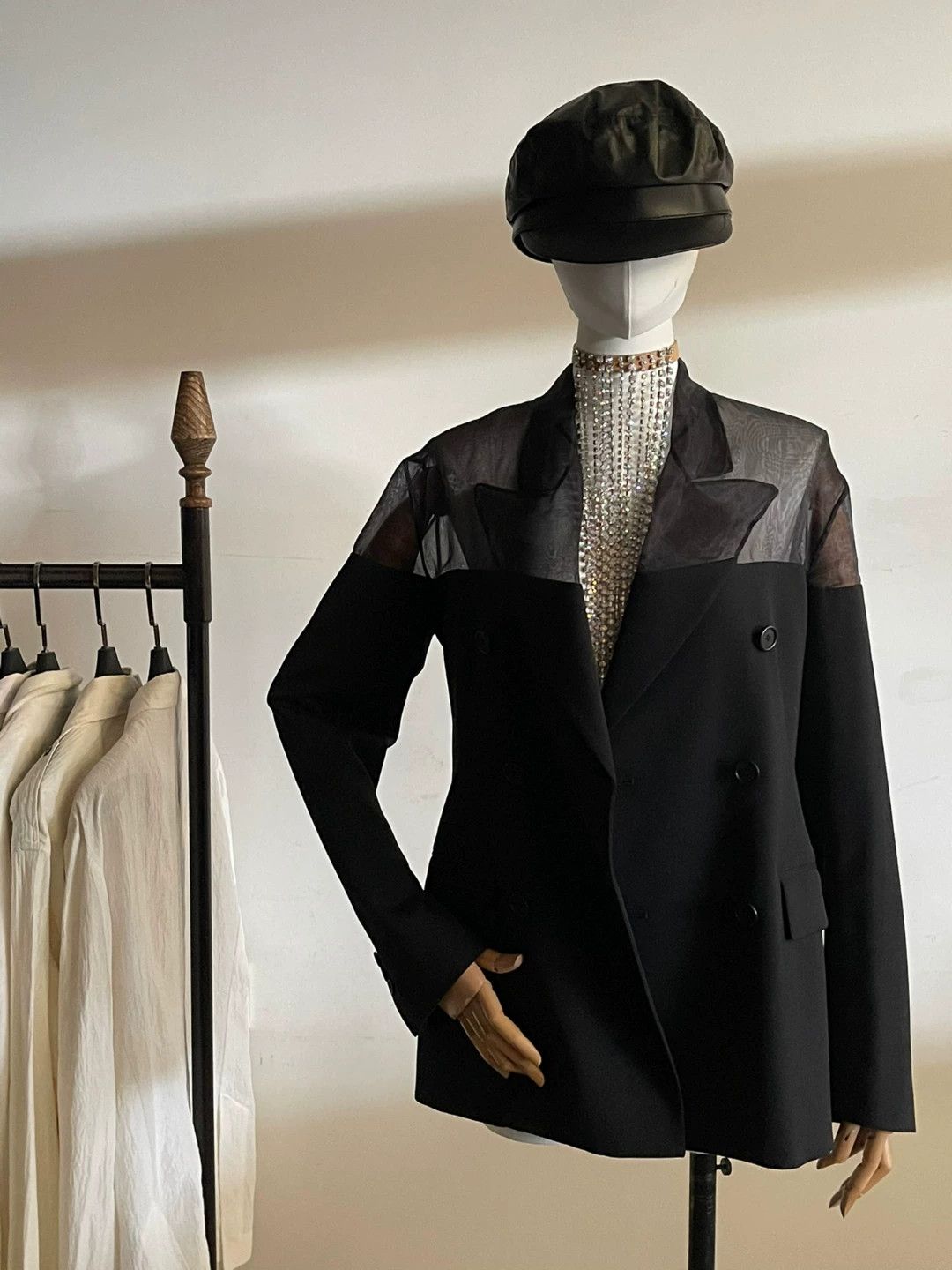 Maison Margiela Maison Margiela Deconstructed Mesh Blazer Size XS / US 0-2 / IT 36-38 - 2 Thumbnail