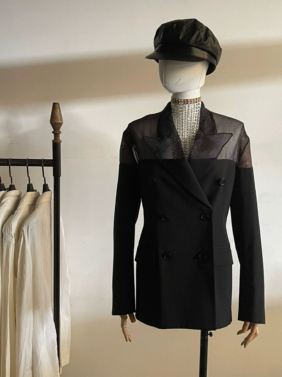 Maison Margiela Maison Margiela Deconstructed Mesh Blazer Size XS / US 0-2 / IT 36-38 - 3 Thumbnail