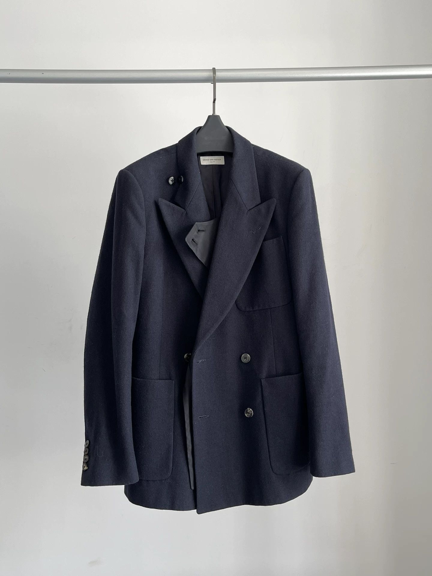 Dries Van Noten Dries Van Noten Double-Breasted Peak Lapel Blazer Size US M / EU 48-50 / 2 - 7 Thumbnail