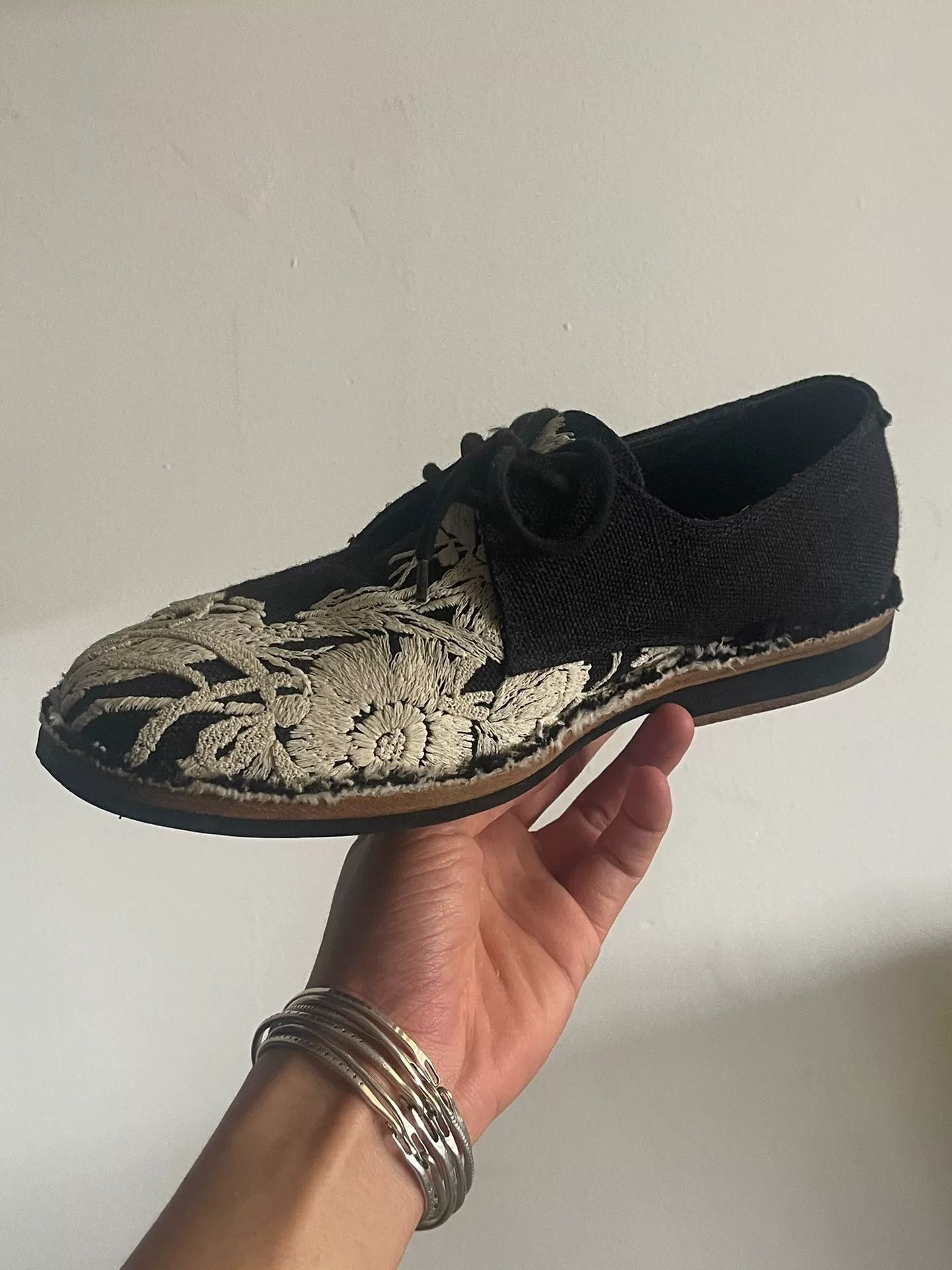 Ann Demeulemeester Ann Demeulemeester 14SS Floral Leather Shoes Size US 8 / EU 41 - 3 Thumbnail