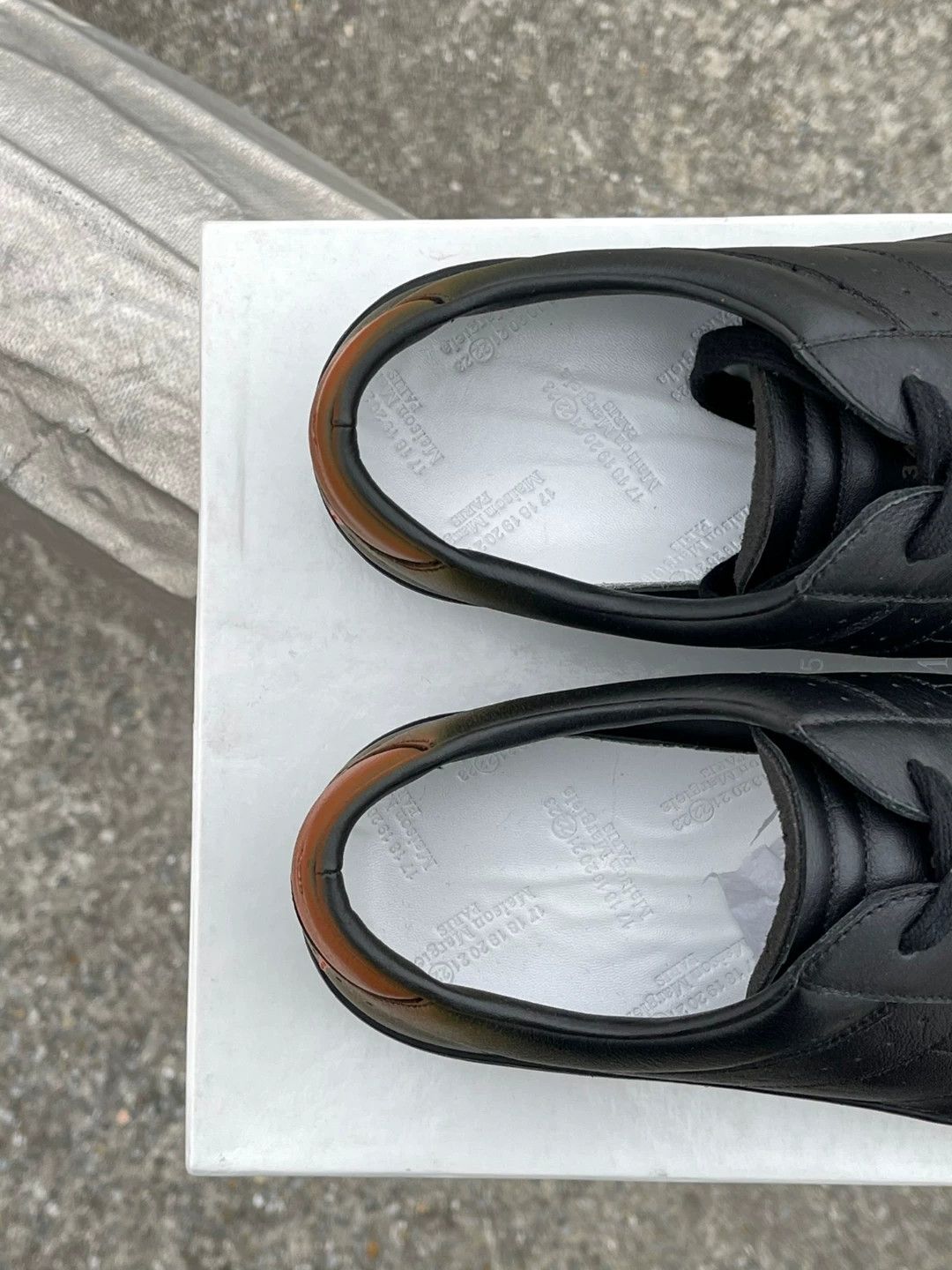 Maison Margiela Maison Margiela Painted Heel Leather Sneakers Size US 9 / EU 42 - 3 Thumbnail