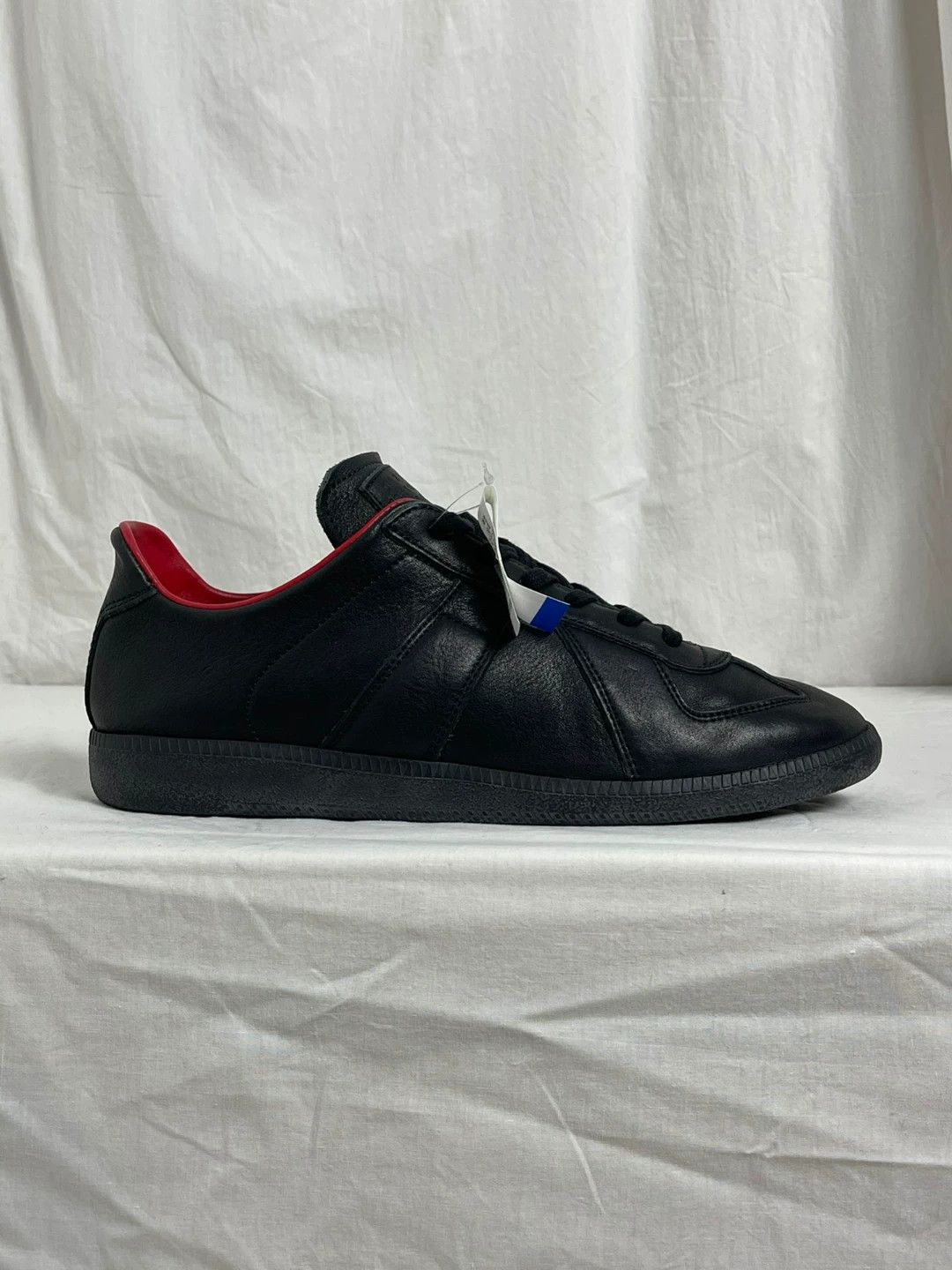 Maison Margiela Maison Margiela Black Leather German Trainer Size US 8 / EU 41 - 5 Thumbnail