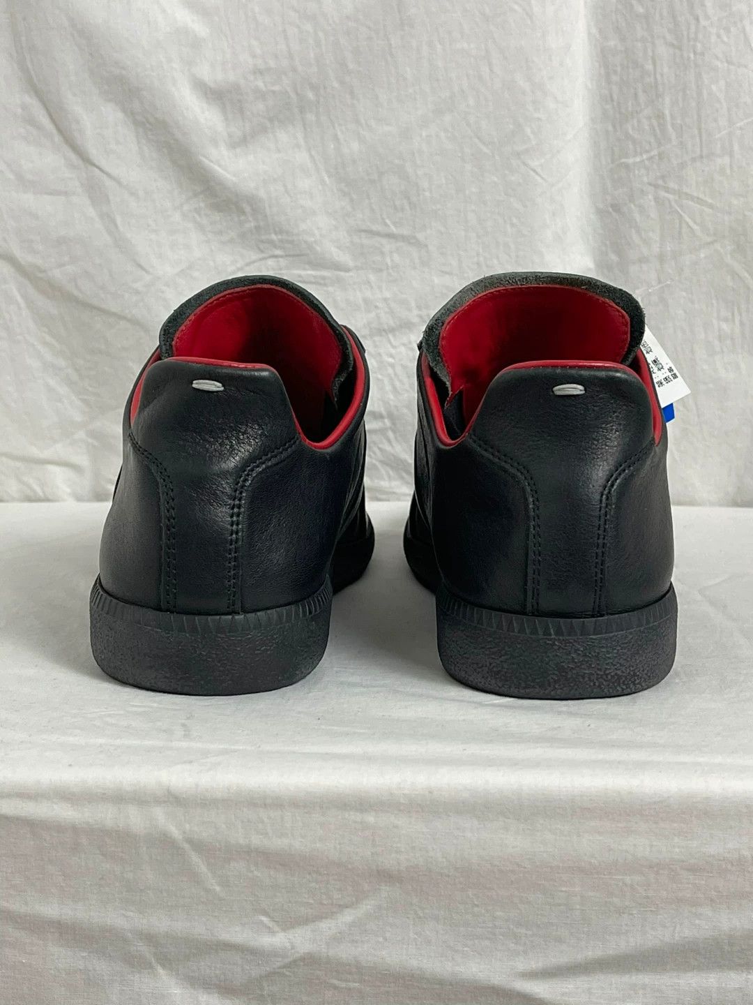 Maison Margiela Maison Margiela Black Leather German Trainer Size US 8 / EU 41 - 7 Thumbnail