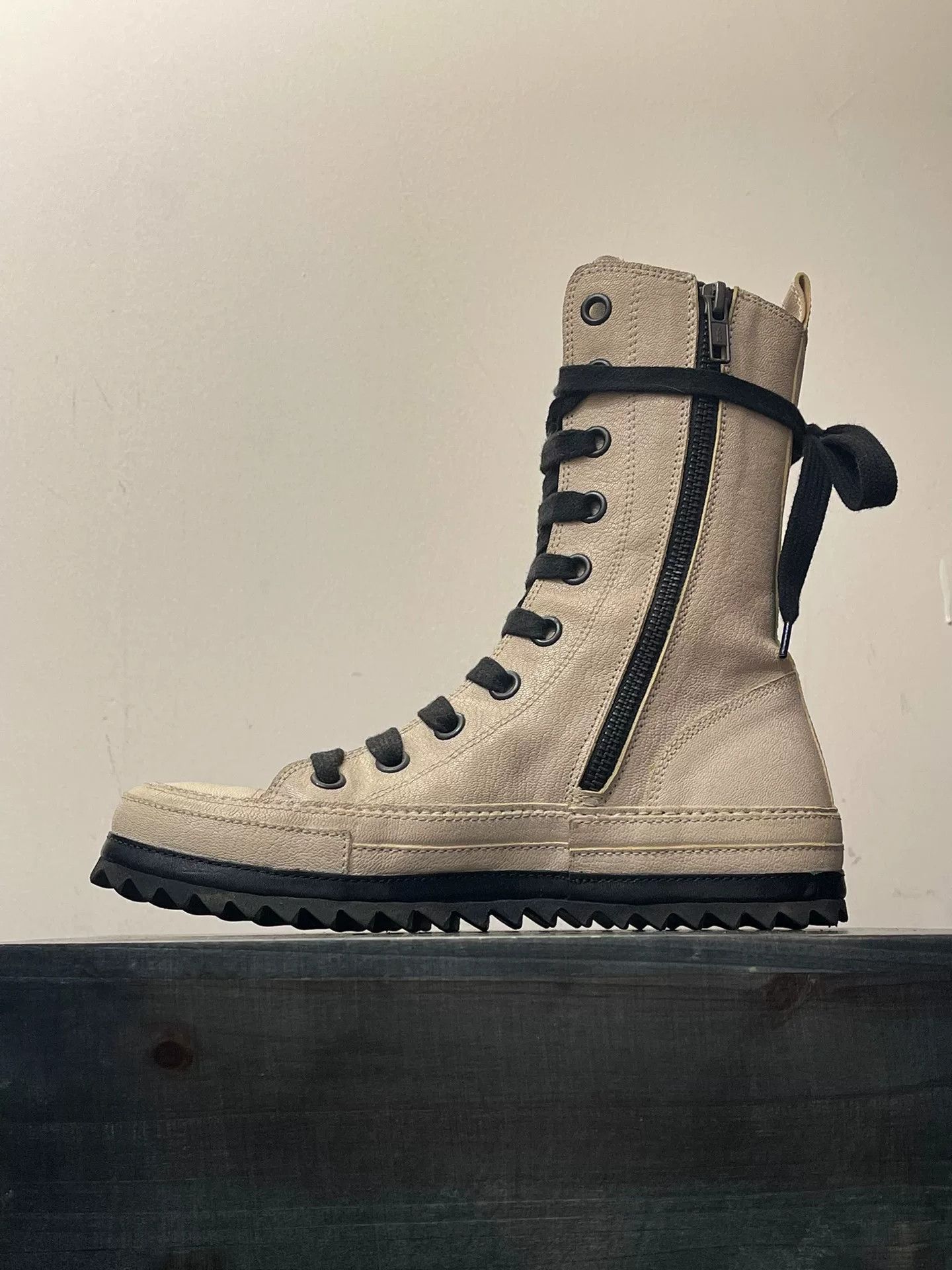 Ann Demeulemeester Ann Demeulemeester Serrated Sole Leather Boots Size US 5 / IT 35 - 4 Thumbnail