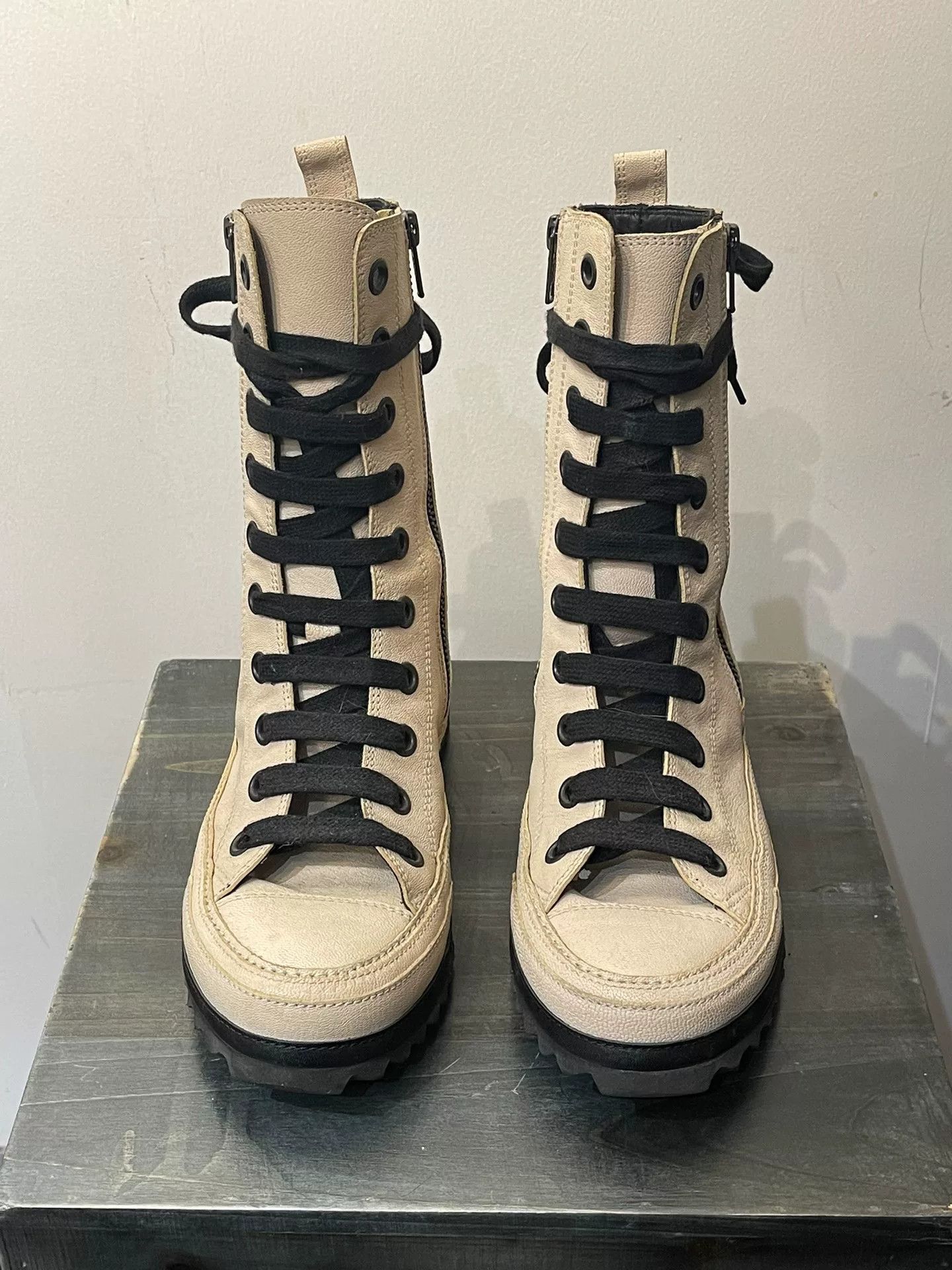 Ann Demeulemeester Ann Demeulemeester Serrated Sole Leather Boots Size US 5 / IT 35 - 2 Thumbnail