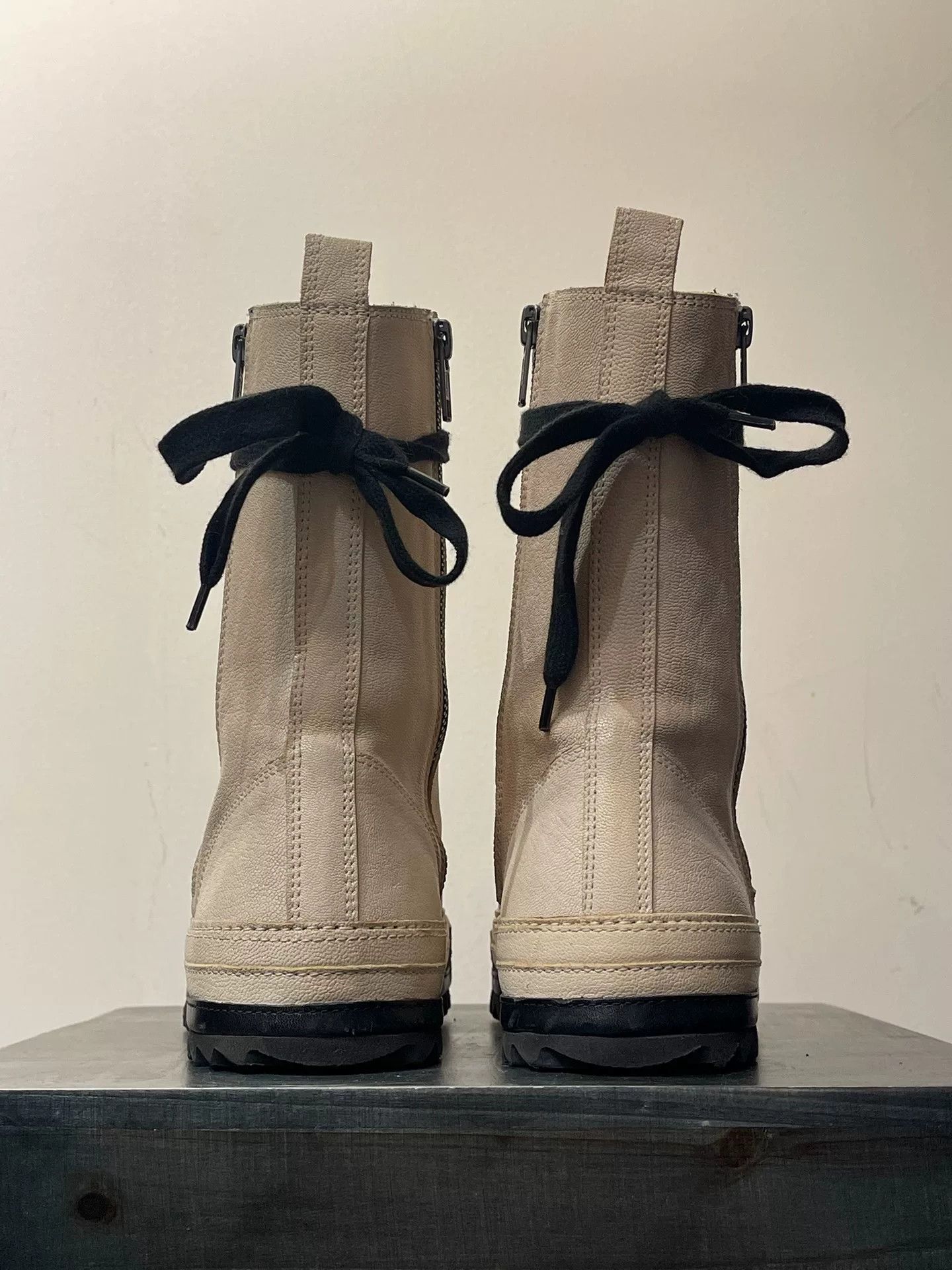 Ann Demeulemeester Ann Demeulemeester Serrated Sole Leather Boots Size US 5 / IT 35 - 6 Thumbnail
