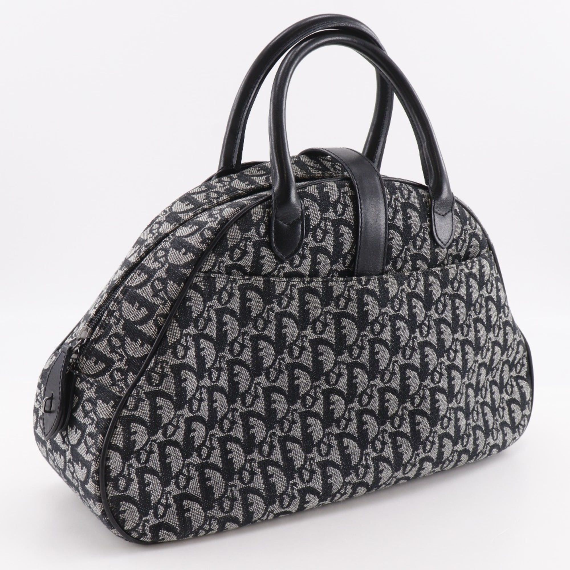 Dior Christian Dior Double Saddle Bag, Trotter Canvas, Navy Blue, A5, Zipper, Women's Size ONE SIZE - 3 Thumbnail