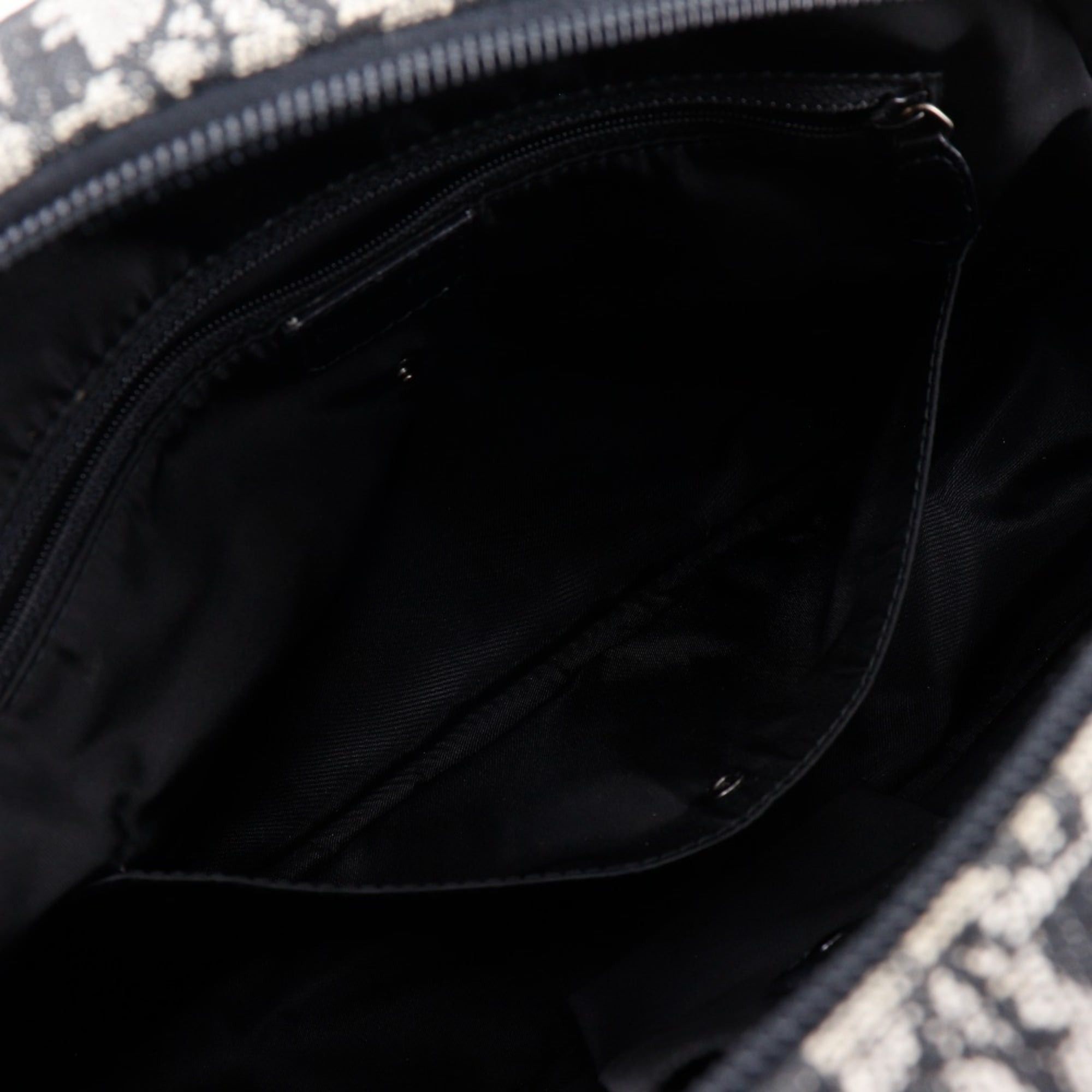 Dior Christian Dior Double Saddle Bag, Trotter Canvas, Navy Blue, A5, Zipper, Women's Size ONE SIZE - 8 Thumbnail