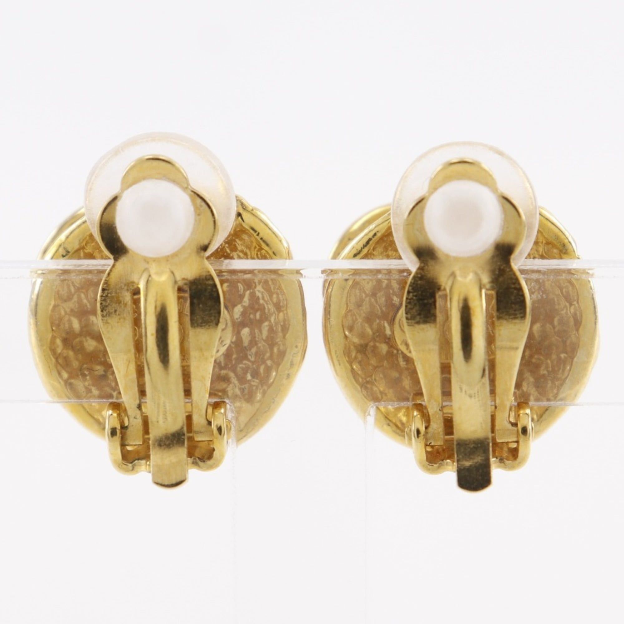 Chanel CHANEL Coco Mark Vintage Earrings, Gold Plated, 95A, Approx. 9g, Women's Size ONE SIZE - 3 Thumbnail