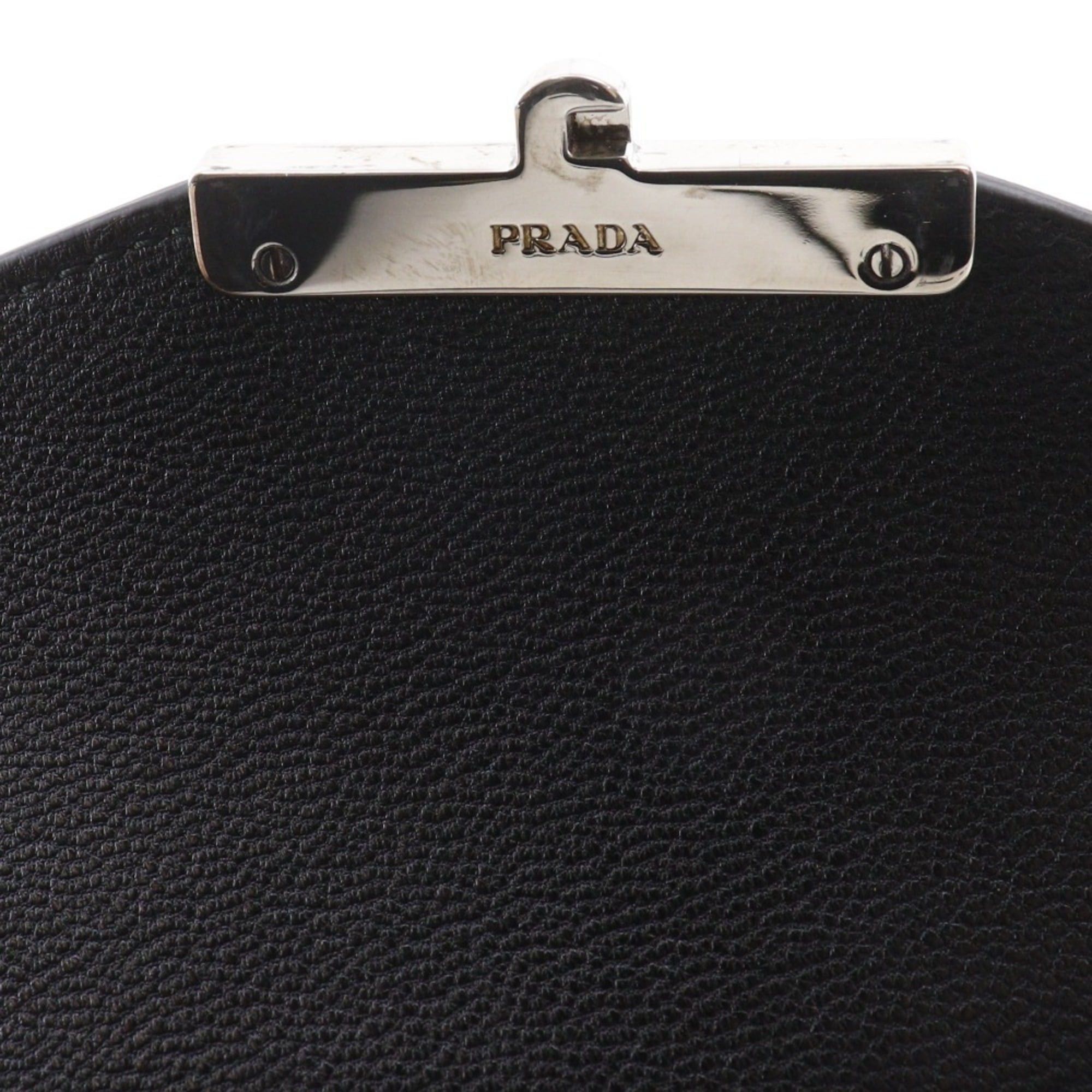 Prada Prada BN924K Saffiano 2-Way Clutch Shoulder Bag in Red/Orange with Flap, Women's Size ONE SIZE - 12 Thumbnail