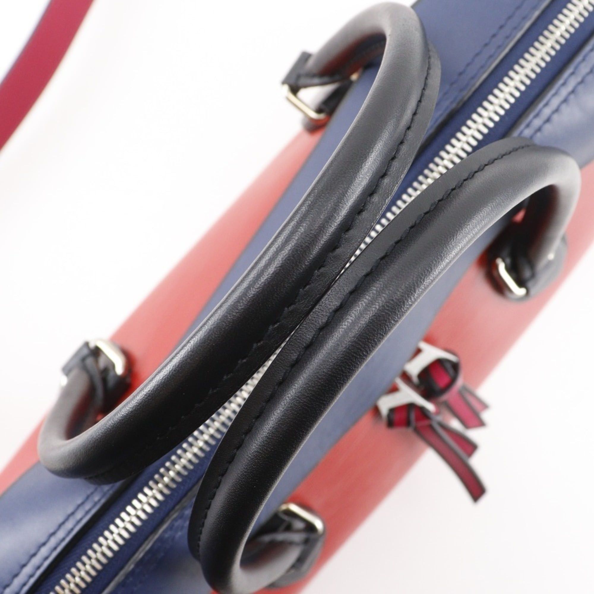 Louis Vuitton Louis Vuitton Tuileries Tote Handbag, 2-Way Shoulder Bag, M53544, Epi Leather, 2018, Red/Navy, FL2128, 2-Way, A5, Double Zipper, Women's Size ONE SIZE - 5 Thumbnail