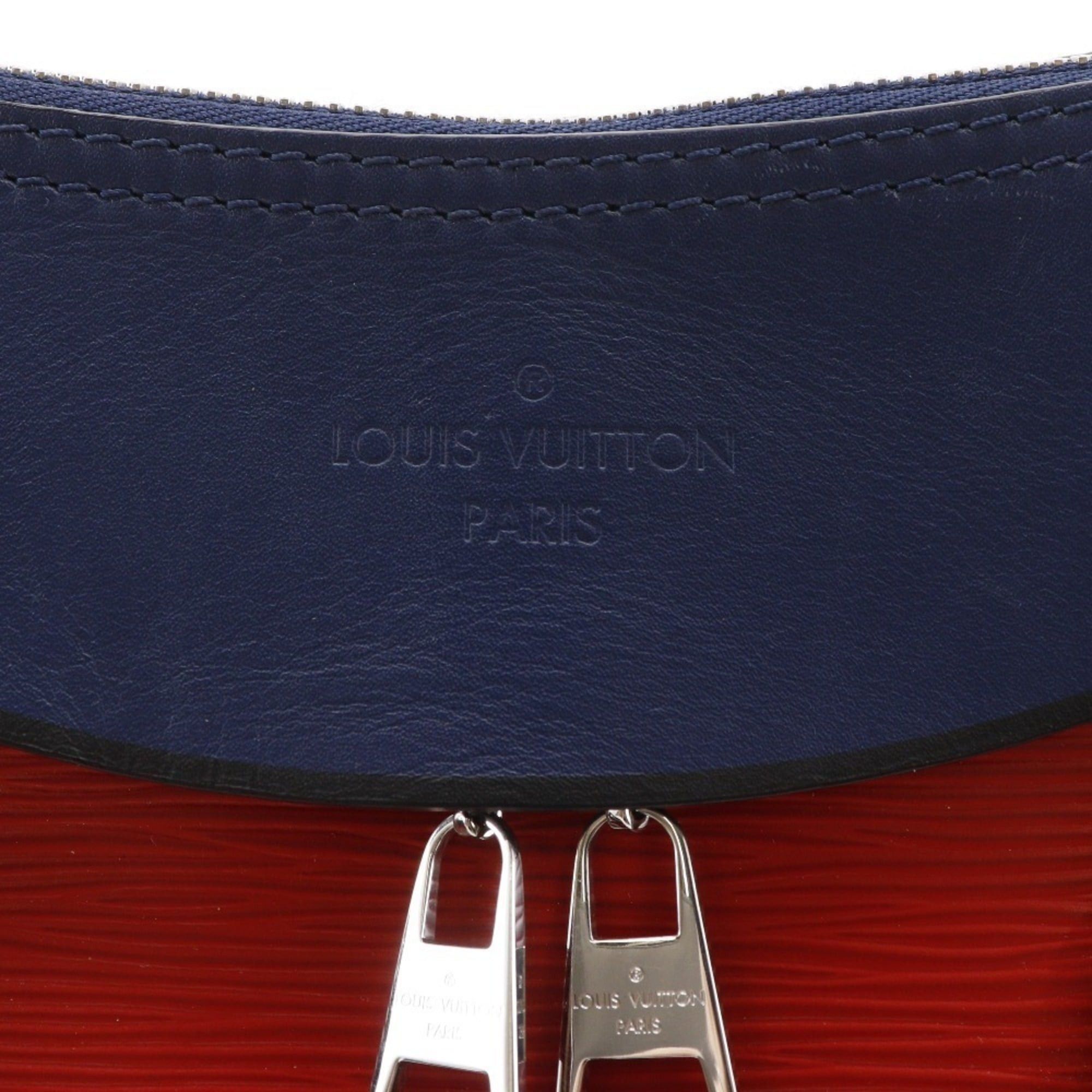 Louis Vuitton Louis Vuitton Tuileries Tote Handbag, 2-Way Shoulder Bag, M53544, Epi Leather, 2018, Red/Navy, FL2128, 2-Way, A5, Double Zipper, Women's Size ONE SIZE - 12 Thumbnail