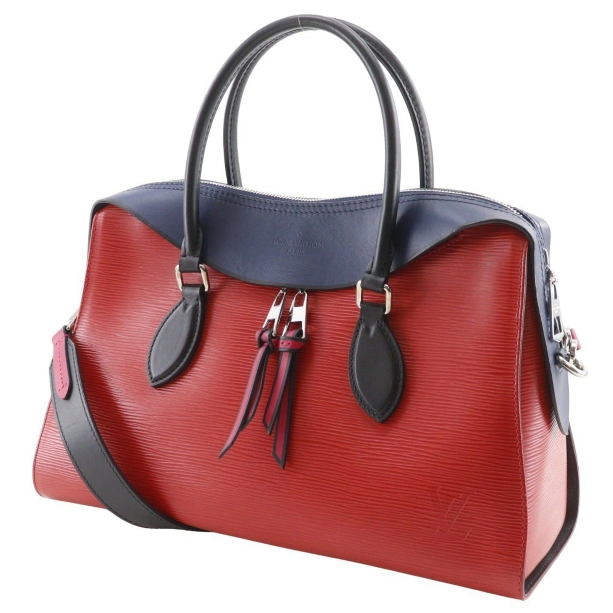 Louis Vuitton Louis Vuitton Tuileries Tote Handbag, 2-Way Shoulder Bag, M53544, Epi Leather, 2018, Red/Navy, FL2128, 2-Way, A5, Double Zipper, Women's Size ONE SIZE - 2 Thumbnail