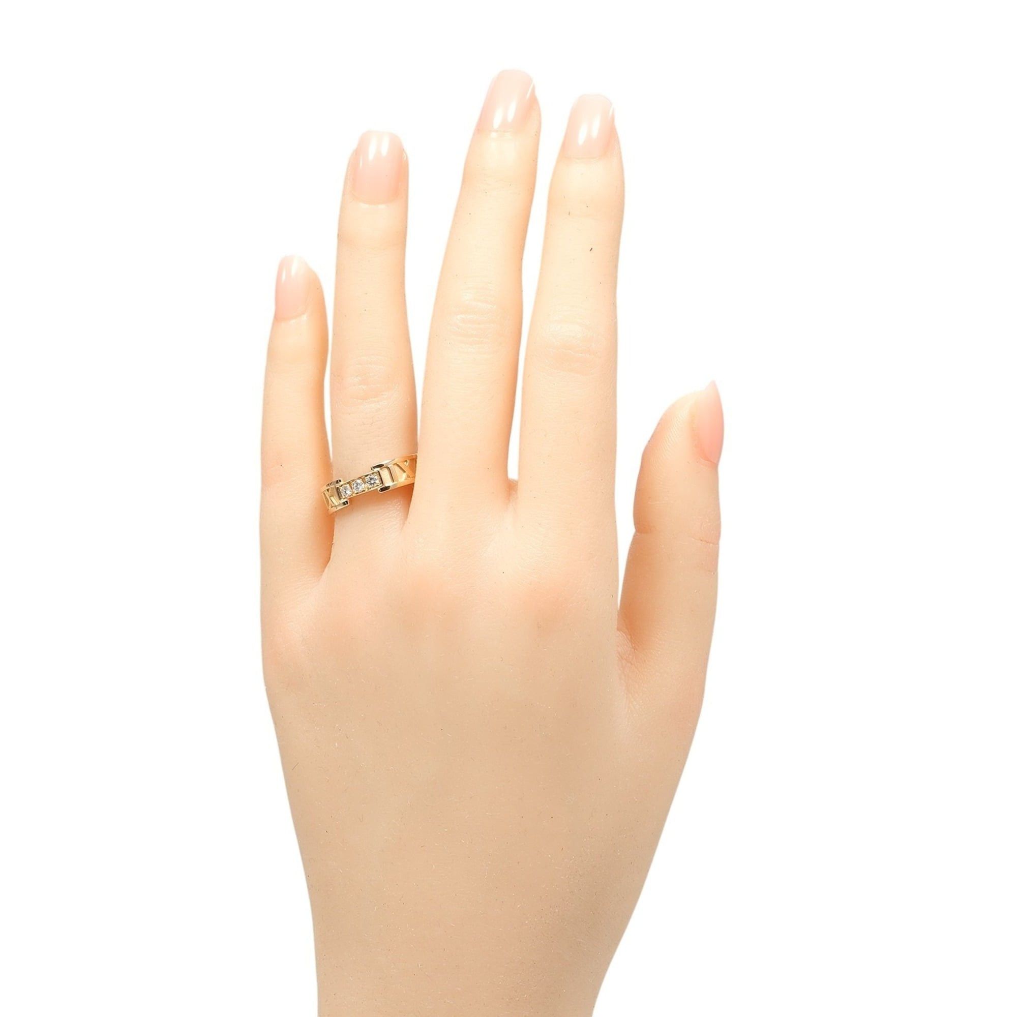 Tiffany & Co. Tiffany & Co. Atlas ring, size 14, 18K pink gold with diamonds, approximately 5.27g. Size ONE SIZE - 2 Thumbnail
