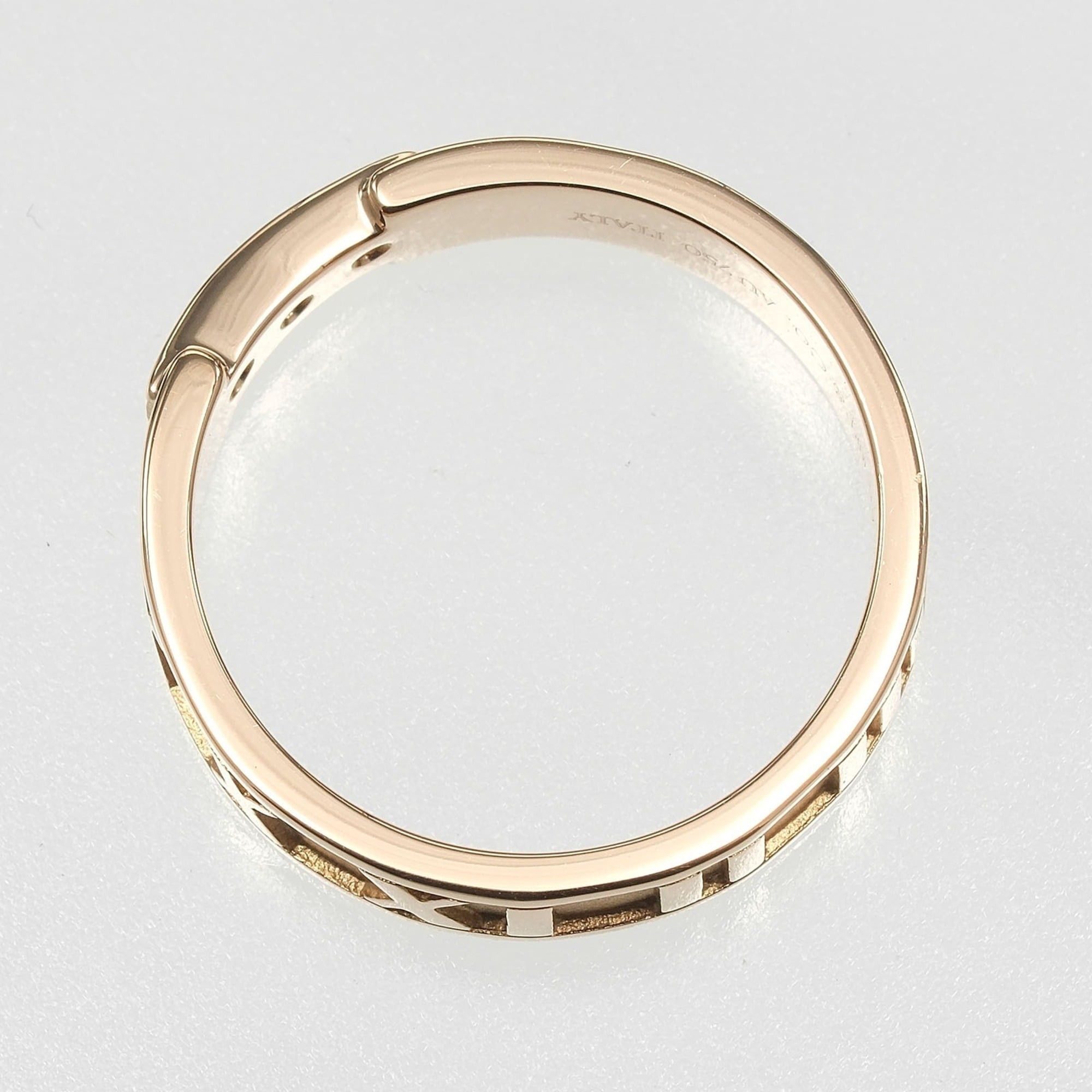 Tiffany & Co. Tiffany & Co. Atlas ring, size 14, 18K pink gold with diamonds, approximately 5.27g. Size ONE SIZE - 5 Thumbnail