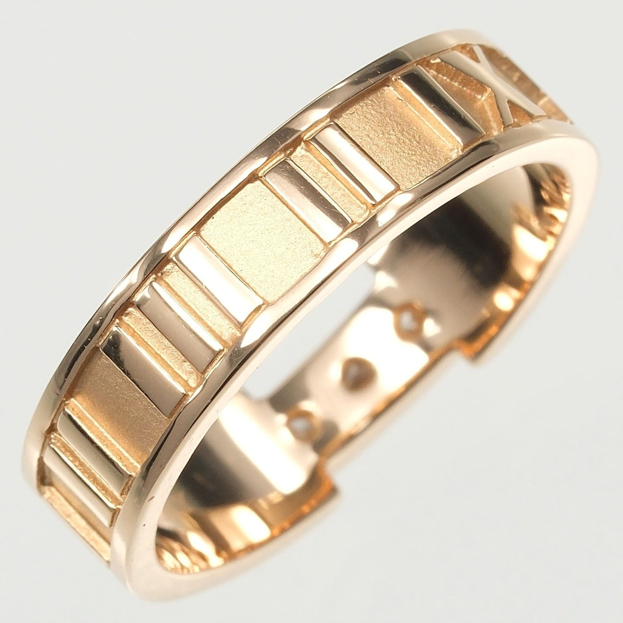 Tiffany & Co. Tiffany & Co. Atlas ring, size 14, 18K pink gold with diamonds, approximately 5.27g. Size ONE SIZE - 10 Thumbnail